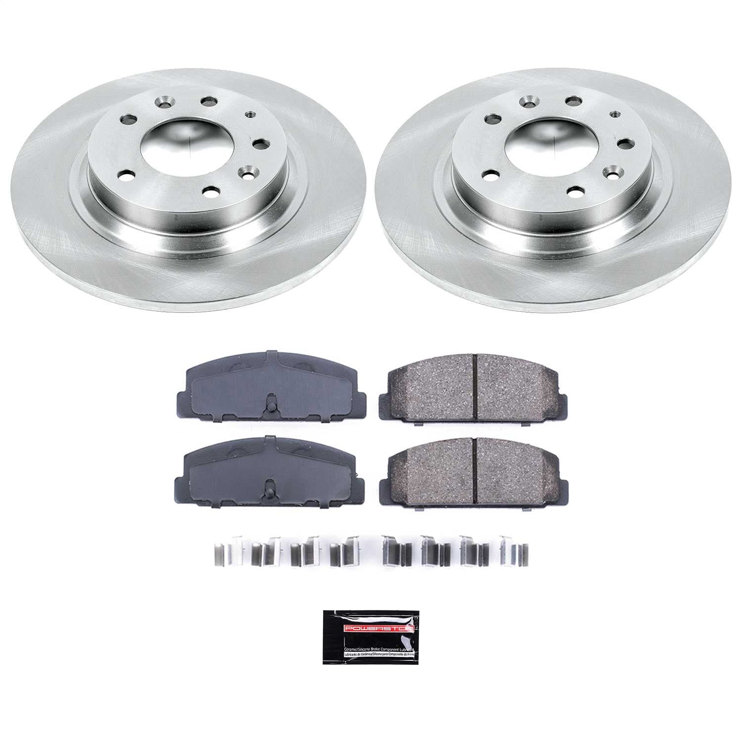 Power Stop - KOE2452 - Rear - Disc Brake Pad and Rotor Kit image 1