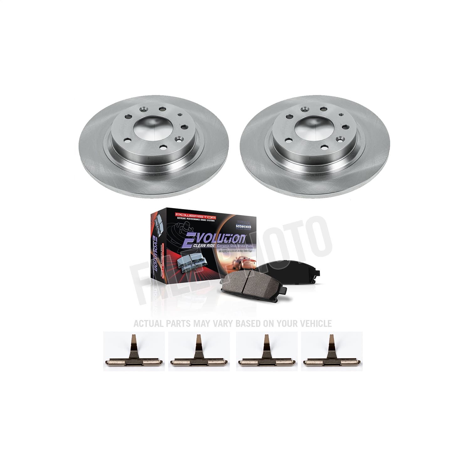 Power Stop - KOE2453 - Rear - Disc Brake Pad and Rotor Kit image 1