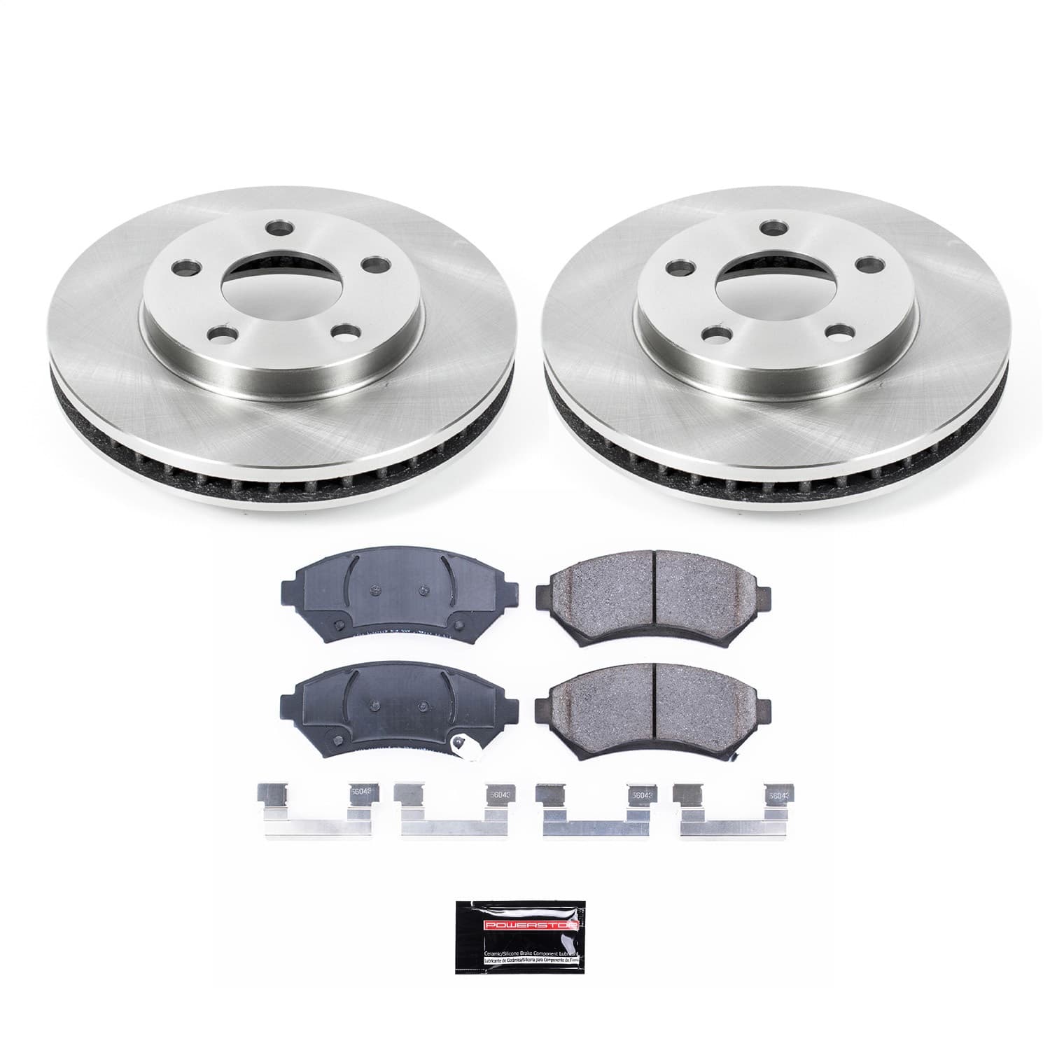 Power Stop - KOE2553 - Front - Disc Brake Pad and Rotor Kit image 1