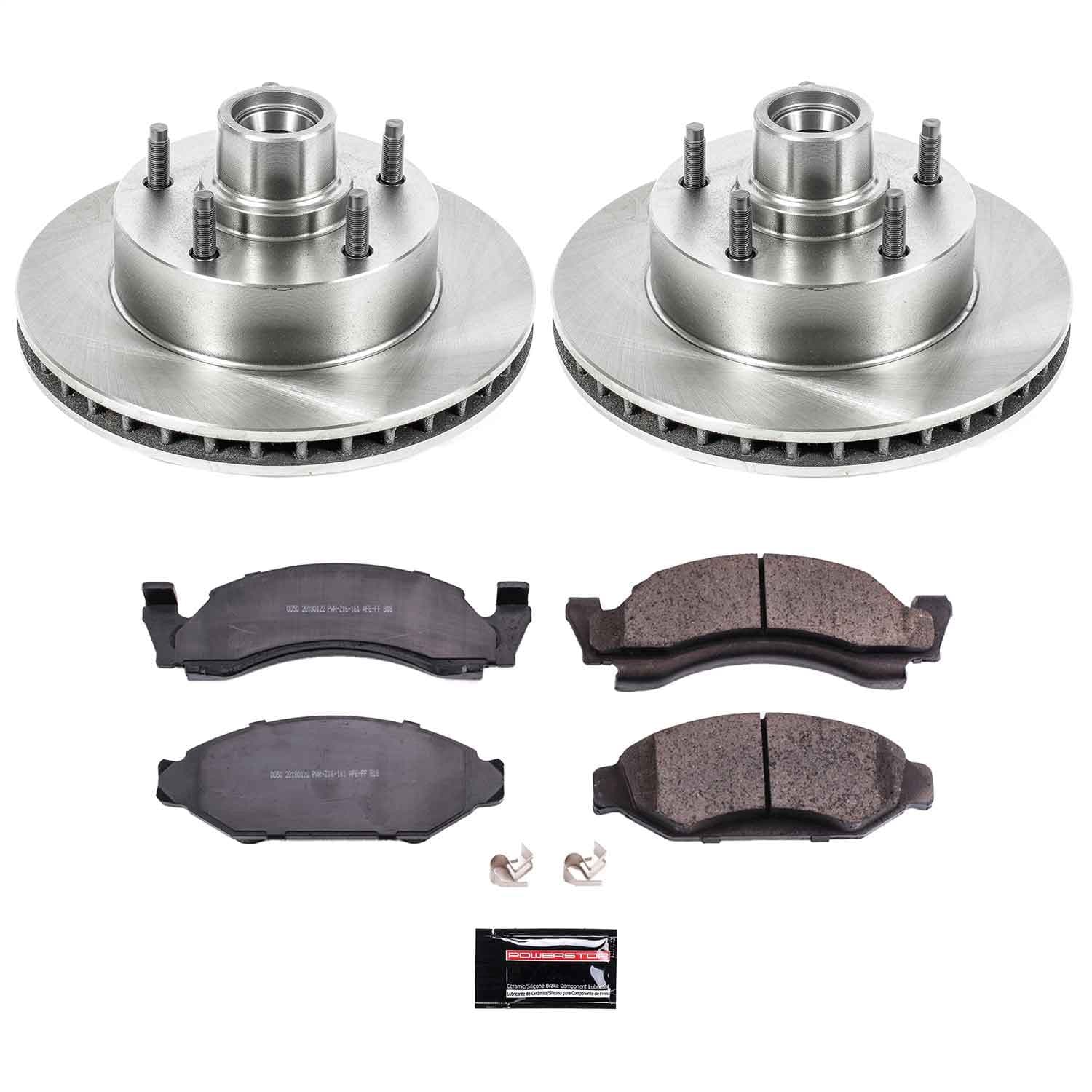 Power Stop - KOE2578 - Front - Disc Brake Pad and Rotor Kit image 1