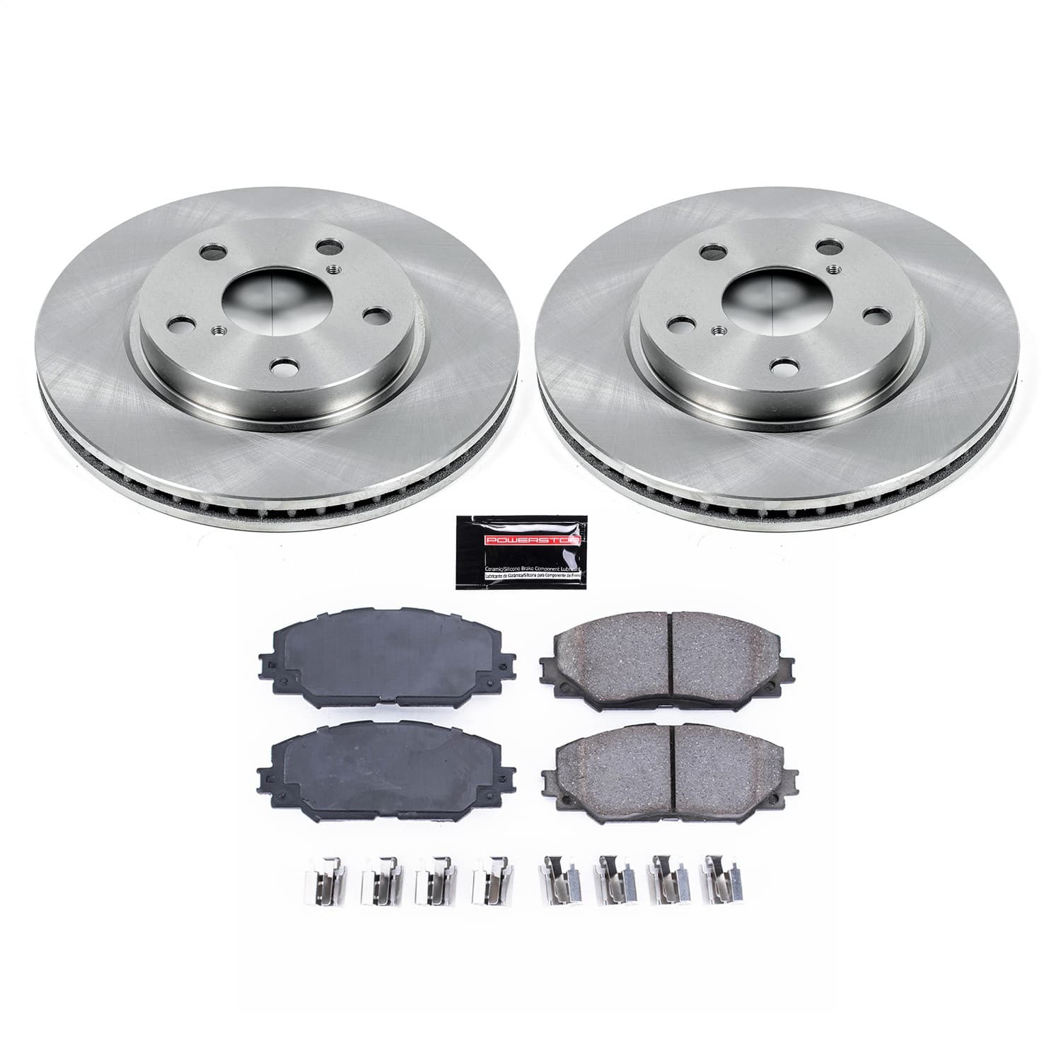 Power Stop - KOE258 - Front - Disc Brake Pad and Rotor Kit image 1