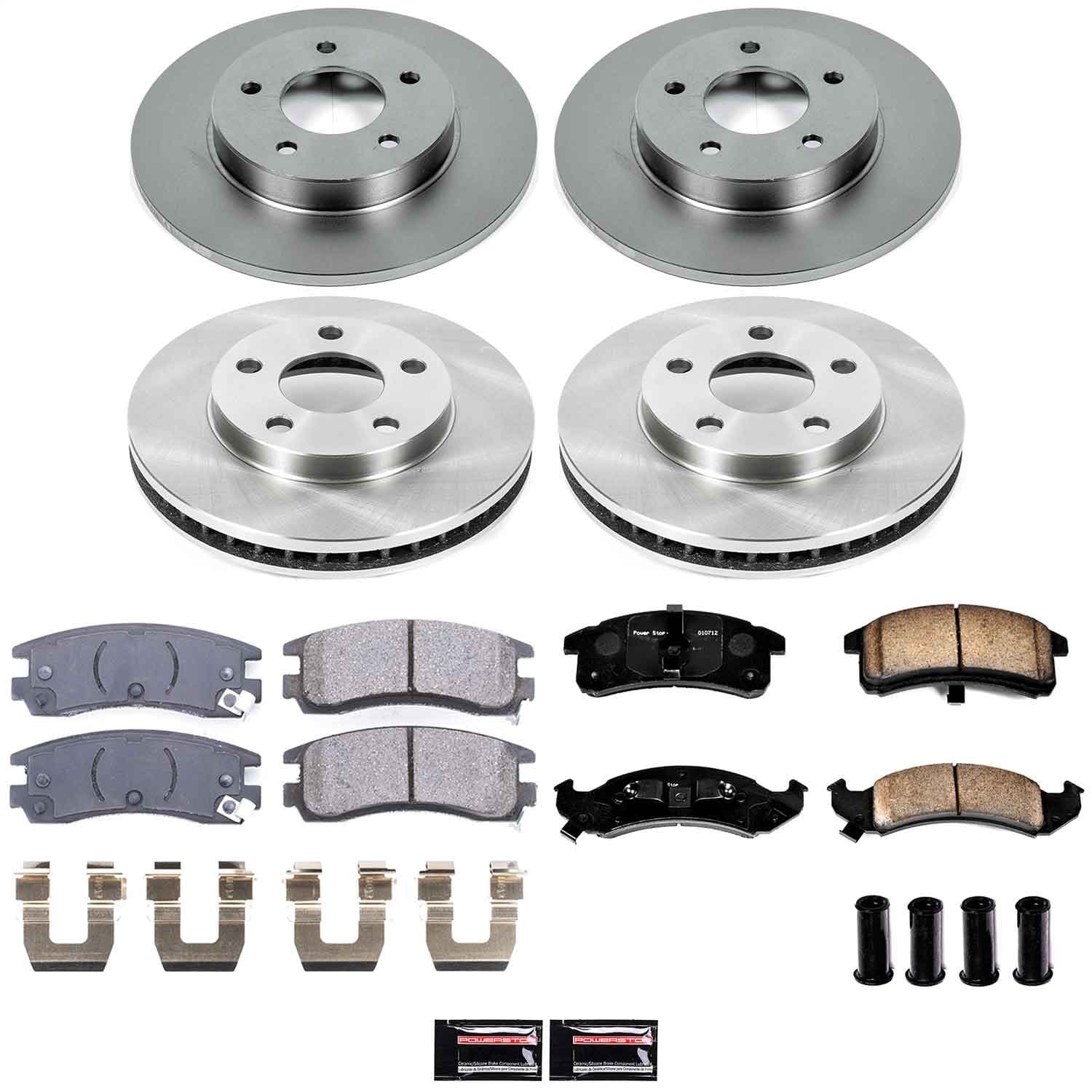 Power Stop - KOE2761 - Front and Rear - Disc Brake Pad and Rotor Kit image 1
