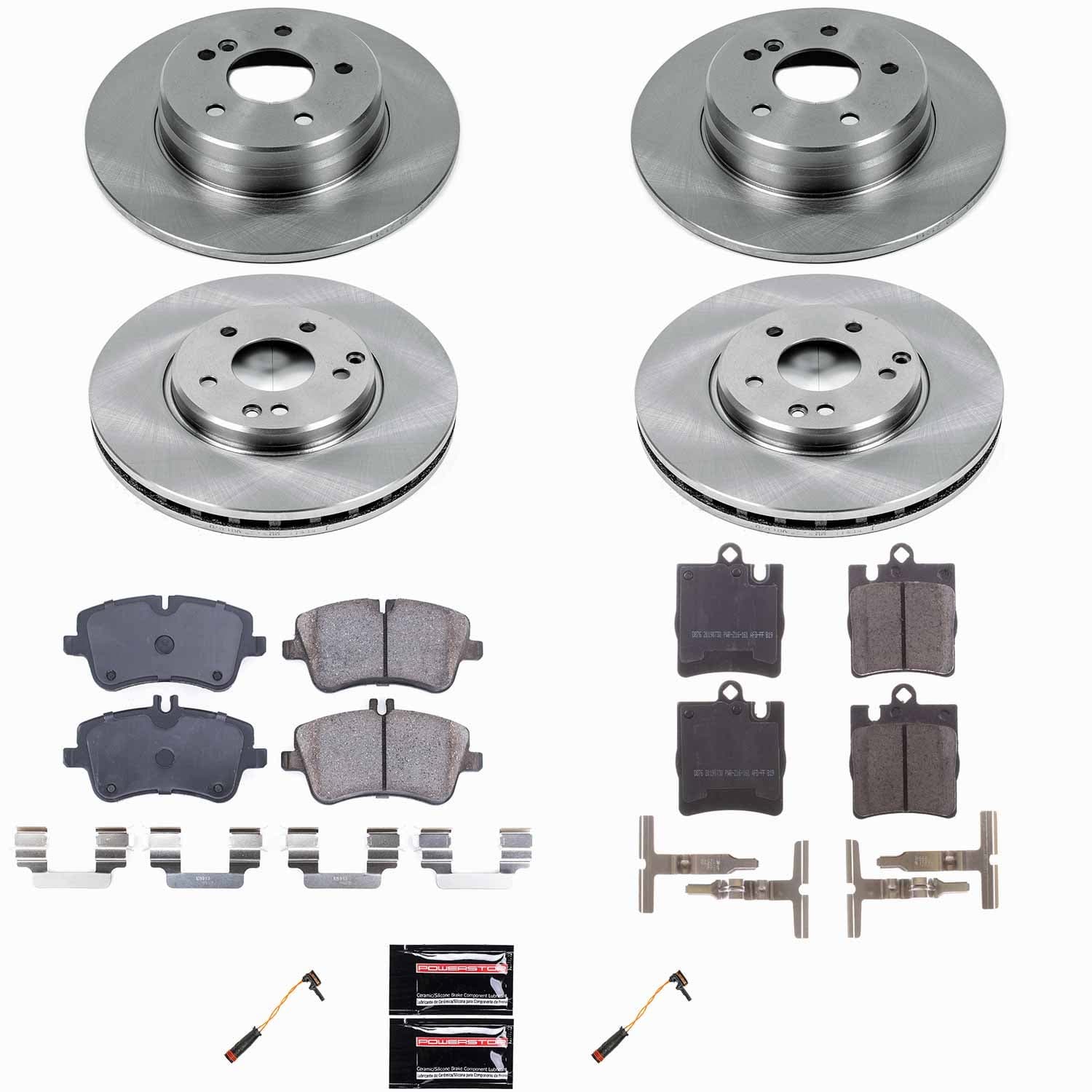 Power Stop - KOE2783 - Front and Rear - Disc Brake Pad and Rotor Kit image 1
