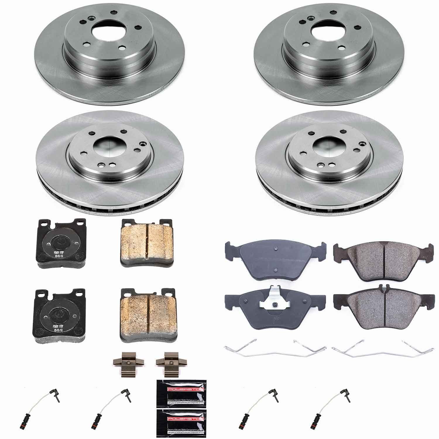 Power Stop - KOE2785 - Front and Rear - Disc Brake Pad and Rotor Kit image 1