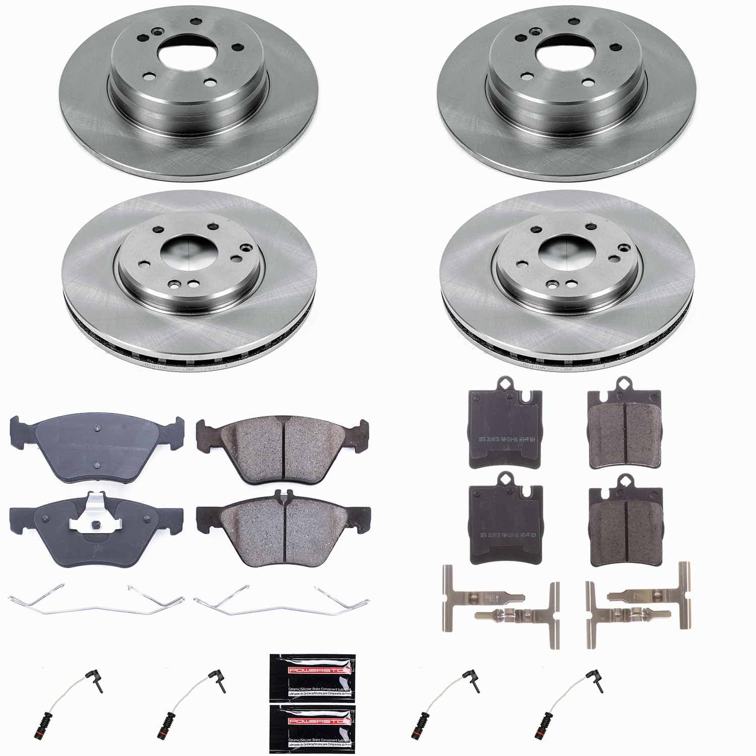 Power Stop - KOE2786 - Front and Rear - Disc Brake Pad and Rotor Kit image 1