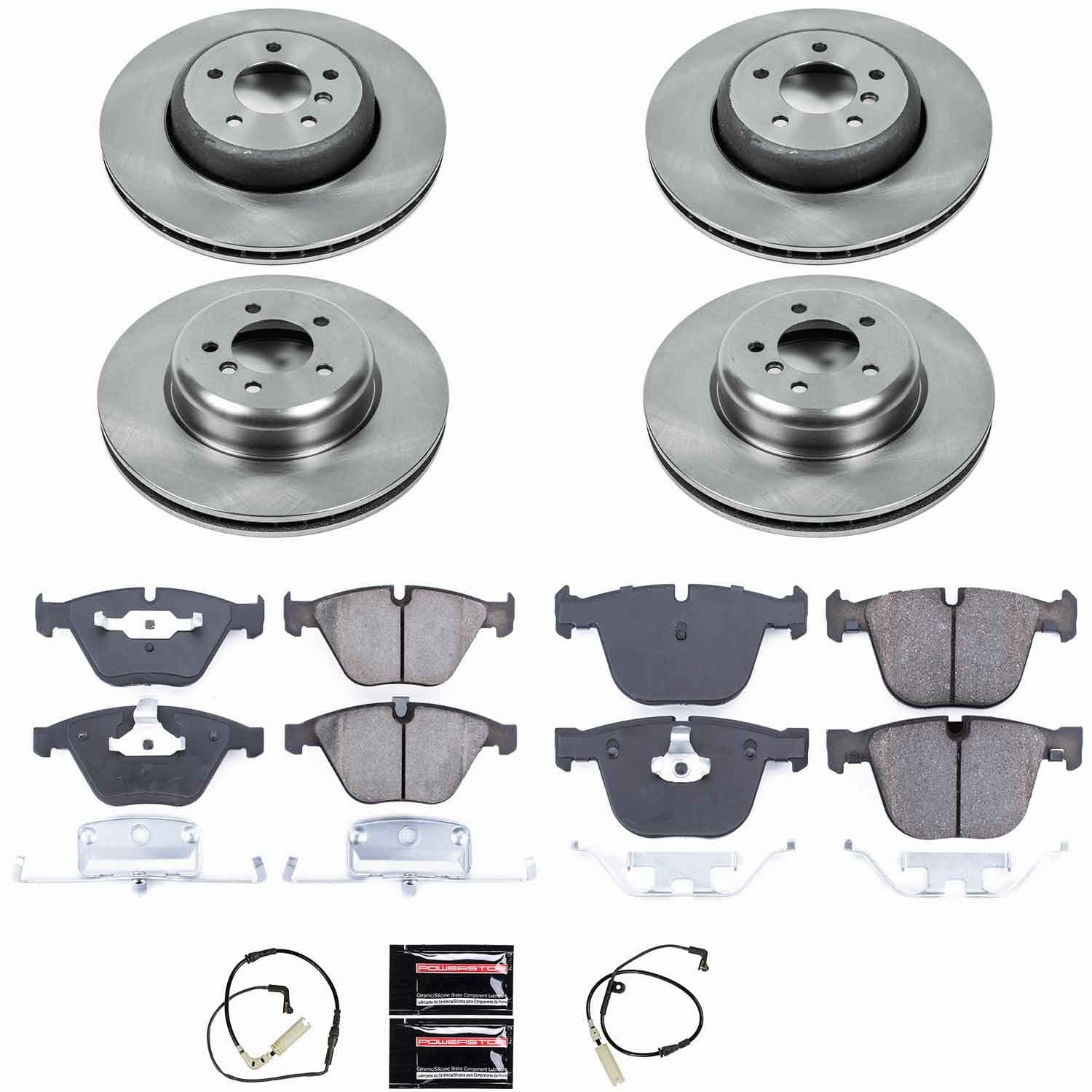 Power Stop - KOE2877 - Front and Rear - Disc Brake Pad and Rotor Kit image 1