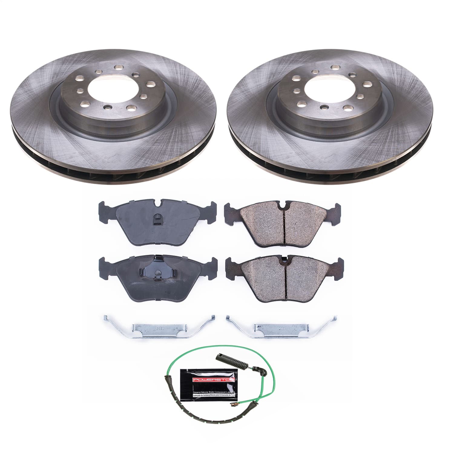 Power Stop - KOE2903 - Front - Disc Brake Pad and Rotor Kit image 1