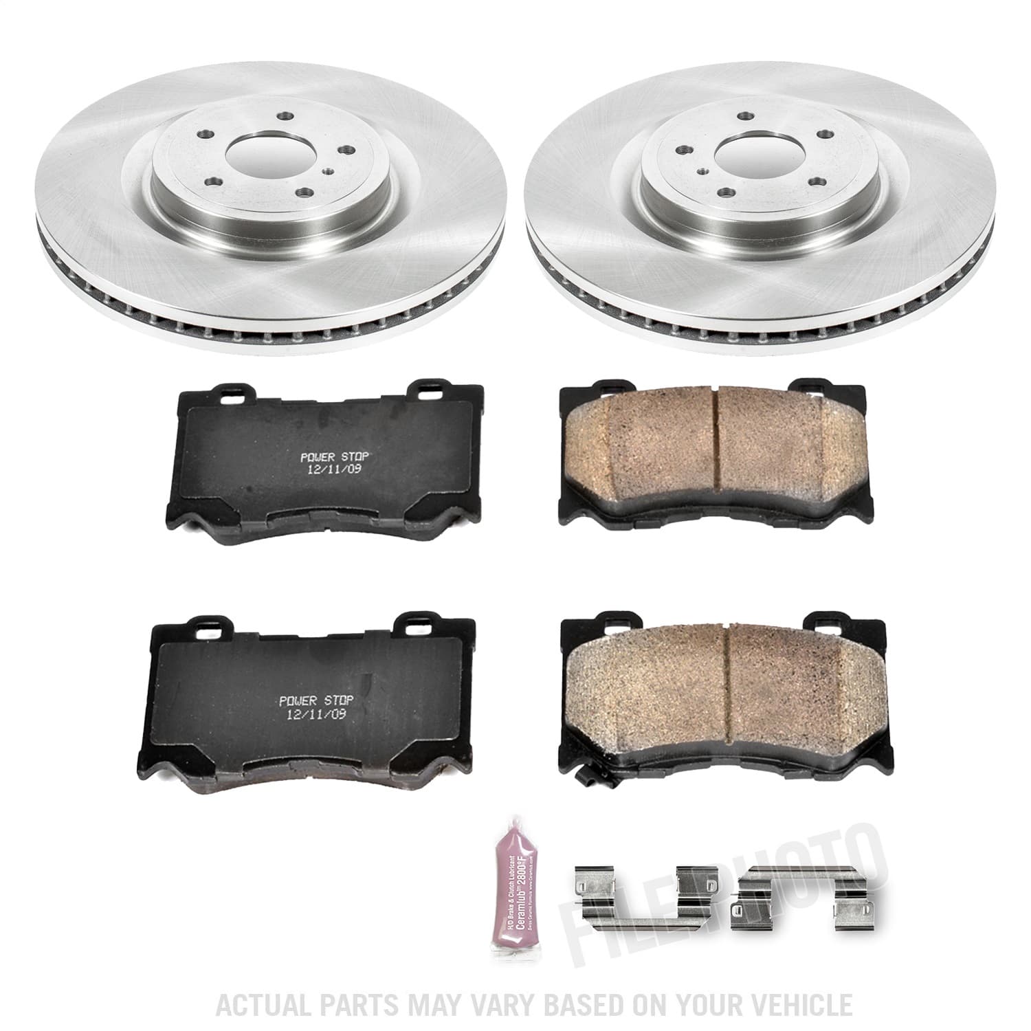 Power Stop - KOE2915 - Front - Disc Brake Pad and Rotor Kit image 1