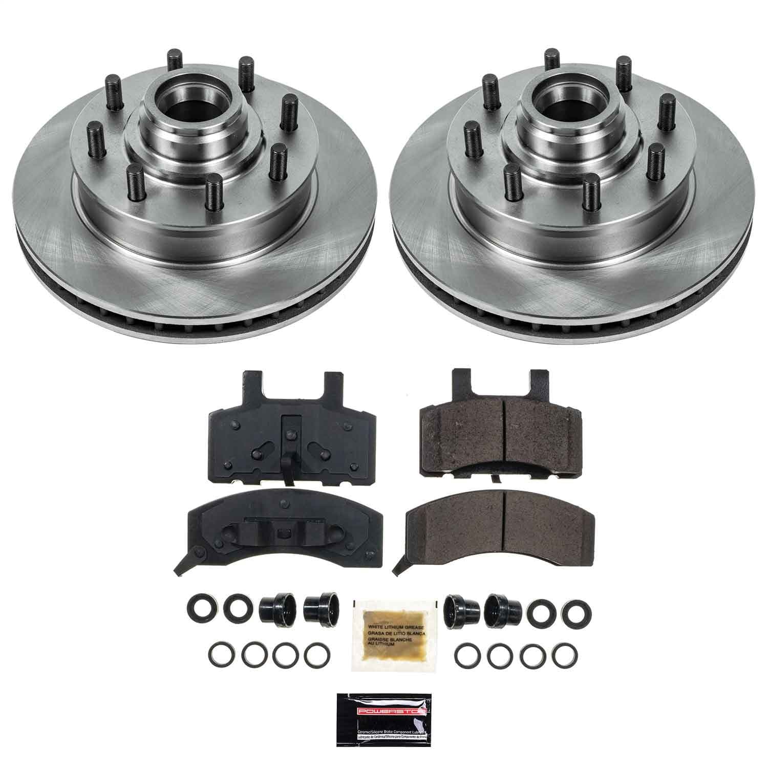 Power Stop - KOE2947 - Front - Disc Brake Pad and Rotor Kit image 1