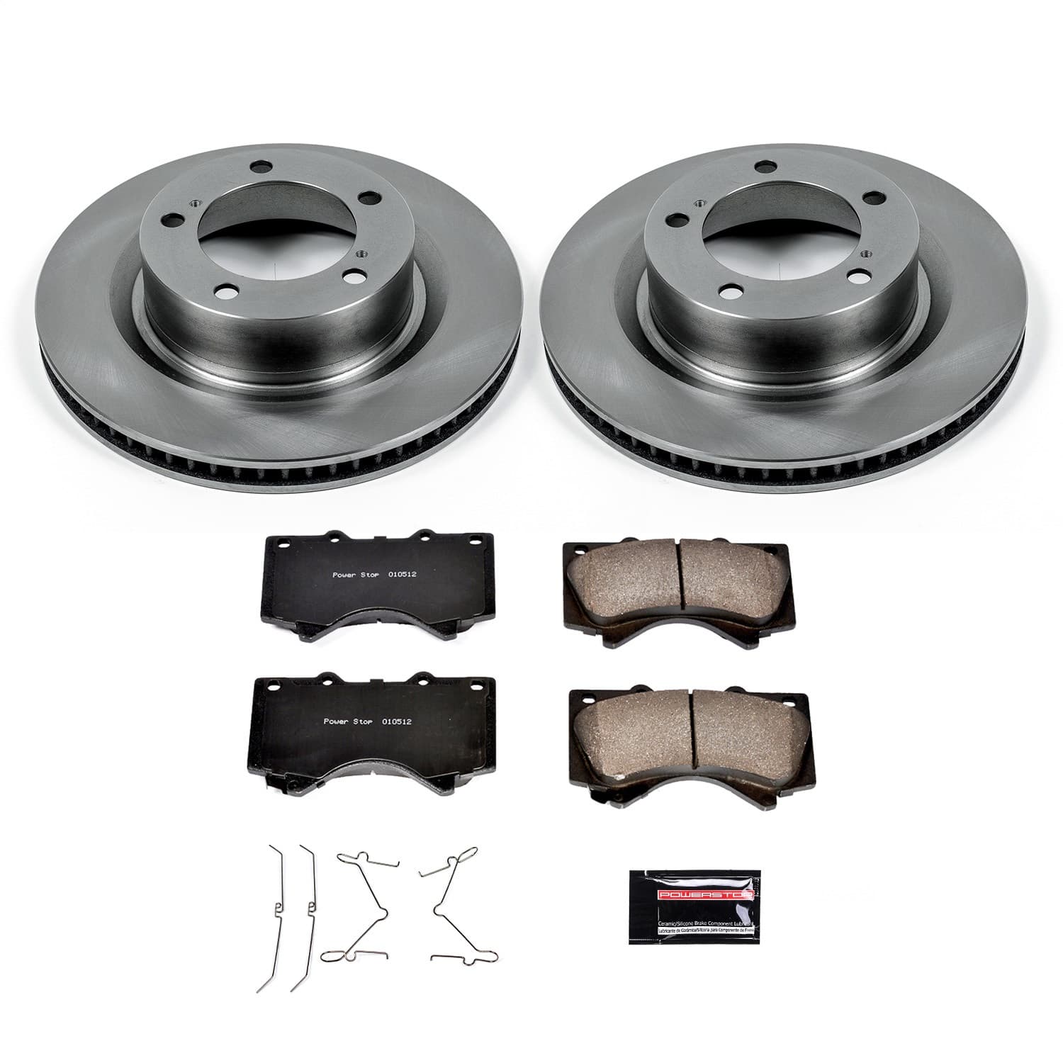 Power Stop - KOE2952 - Front - Disc Brake Pad and Rotor Kit image 1
