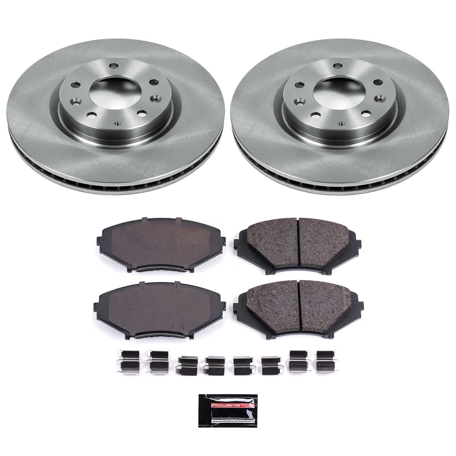 Power Stop - KOE2964 - Front - Disc Brake Pad and Rotor Kit image 1