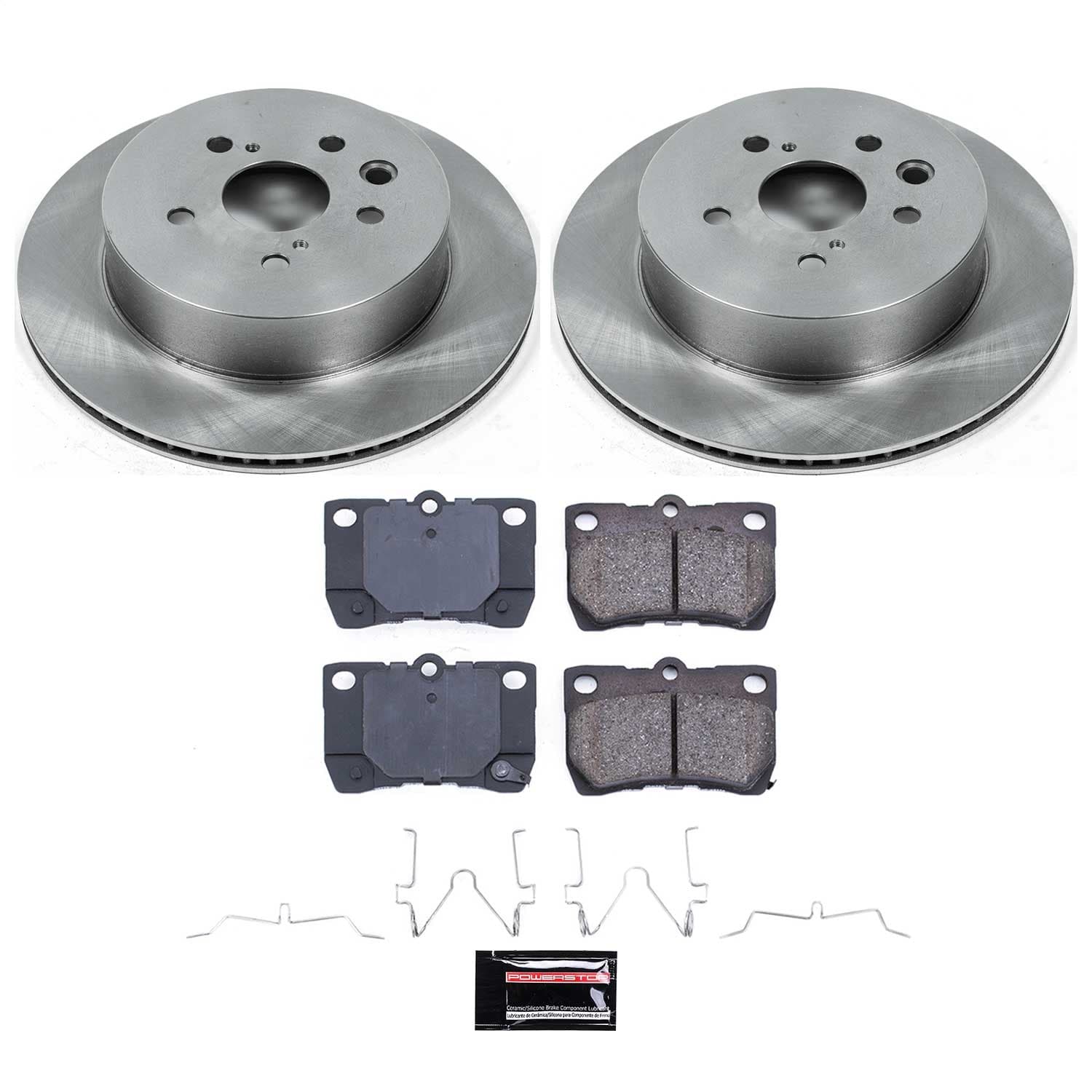 Power Stop - KOE2977 - Rear - Disc Brake Pad and Rotor Kit image 1