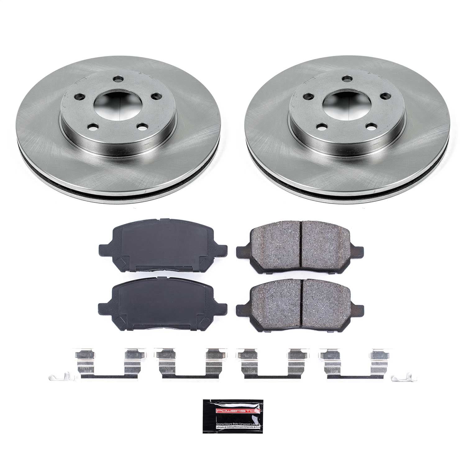 Power Stop - KOE2983 - Front - Disc Brake Pad and Rotor Kit image 1