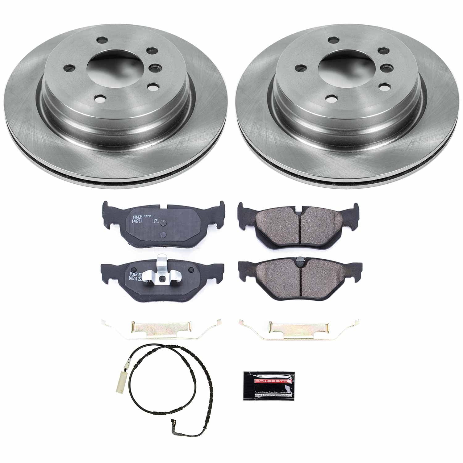 Power Stop - KOE3001 - Rear - Disc Brake Pad and Rotor Kit image 1