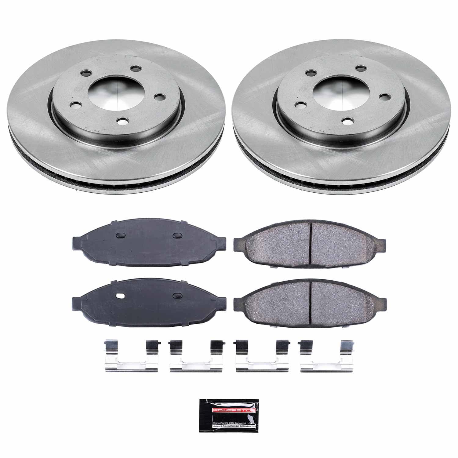 Power Stop - KOE3009 - Front - Disc Brake Pad and Rotor Kit image 1