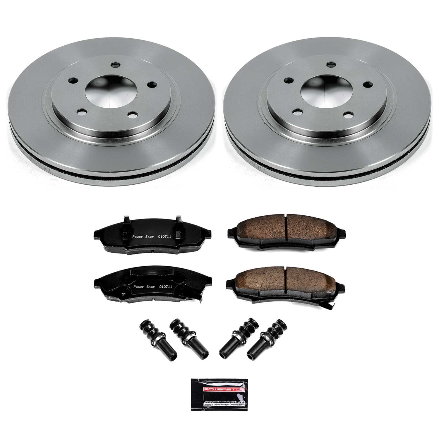 Power Stop - KOE3018 - Front - Disc Brake Pad and Rotor Kit image 1