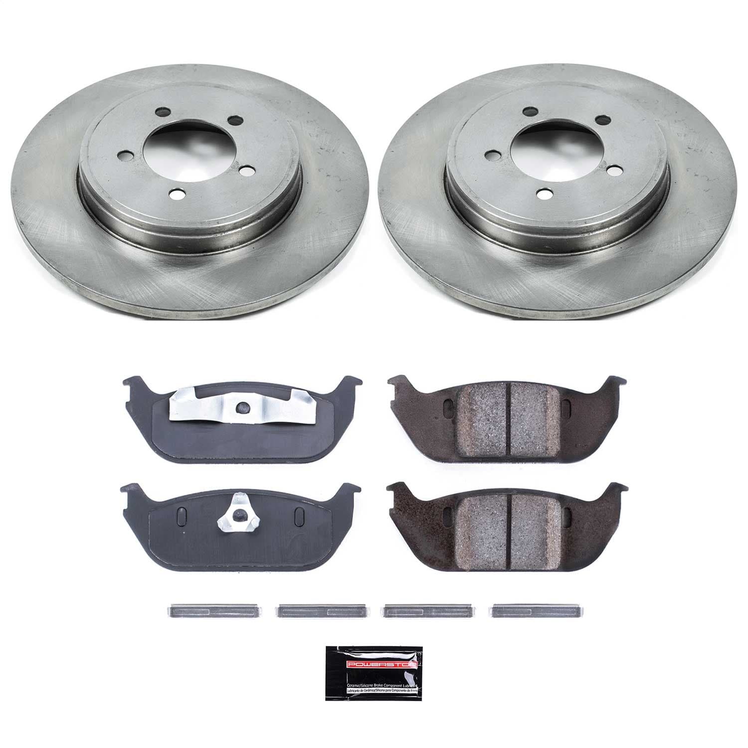 Power Stop - KOE3025 - Rear - Disc Brake Pad and Rotor Kit image 1