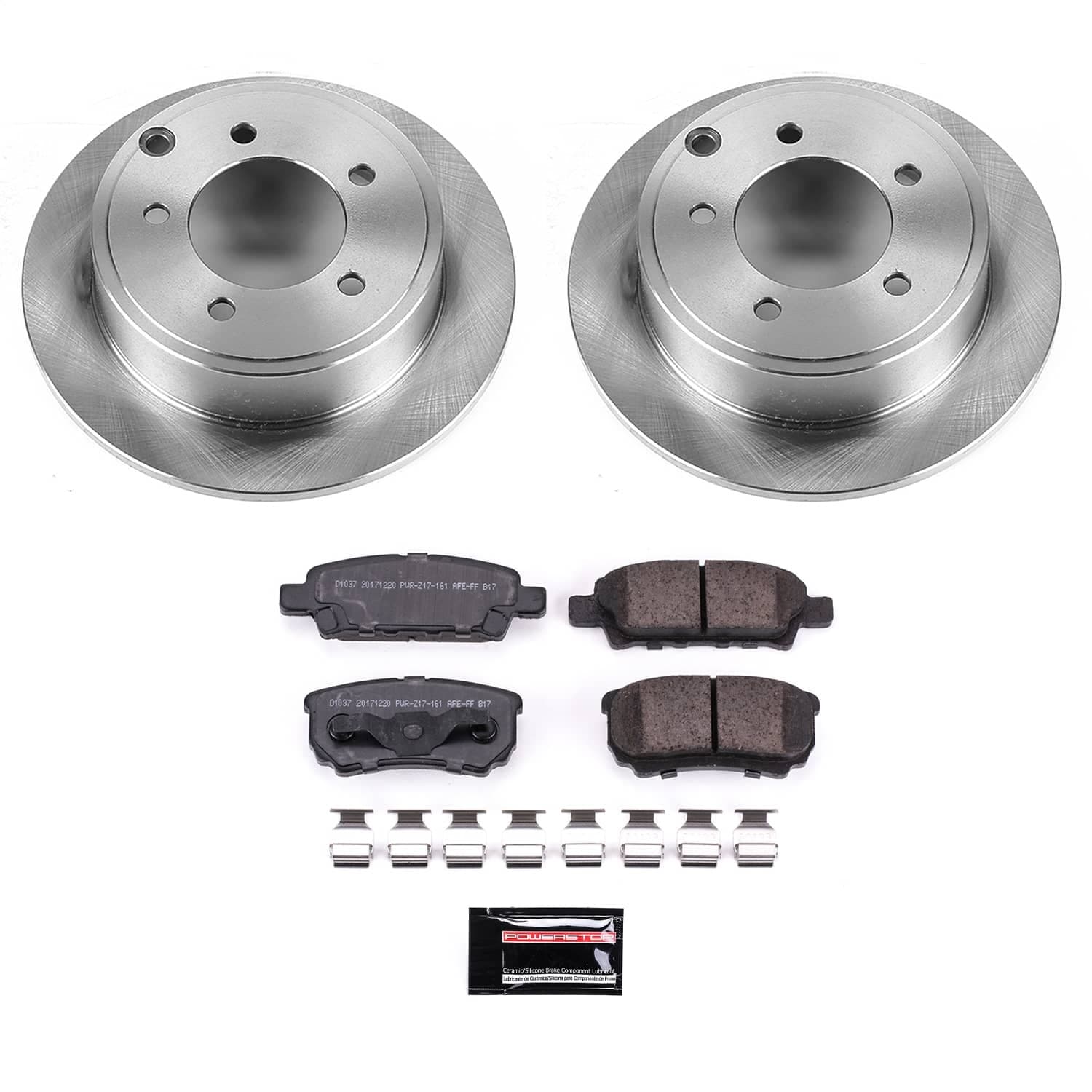 Power Stop - KOE3033 - Rear - Disc Brake Pad and Rotor Kit image 1