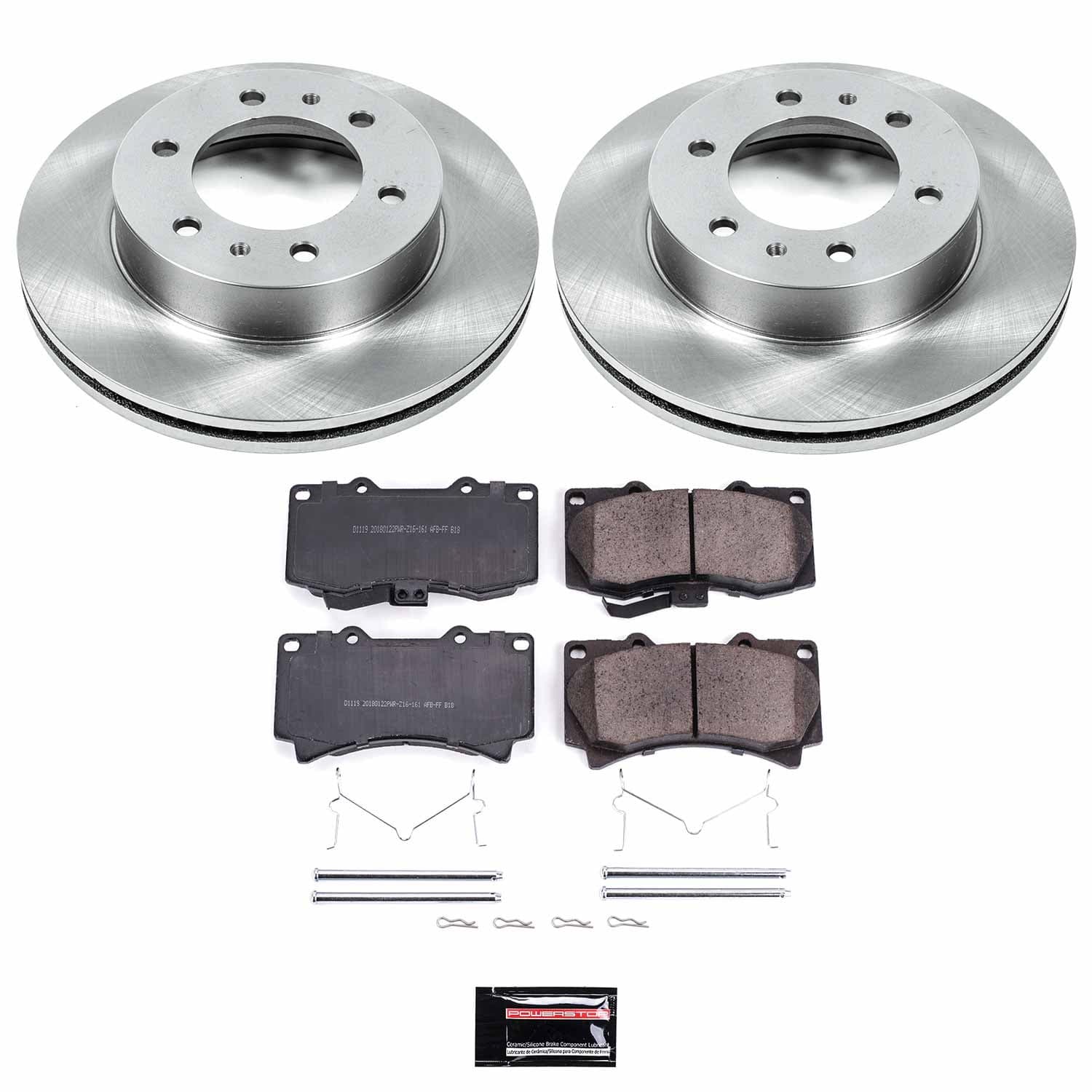 Power Stop - KOE3035 - Front - Disc Brake Pad and Rotor Kit image 1