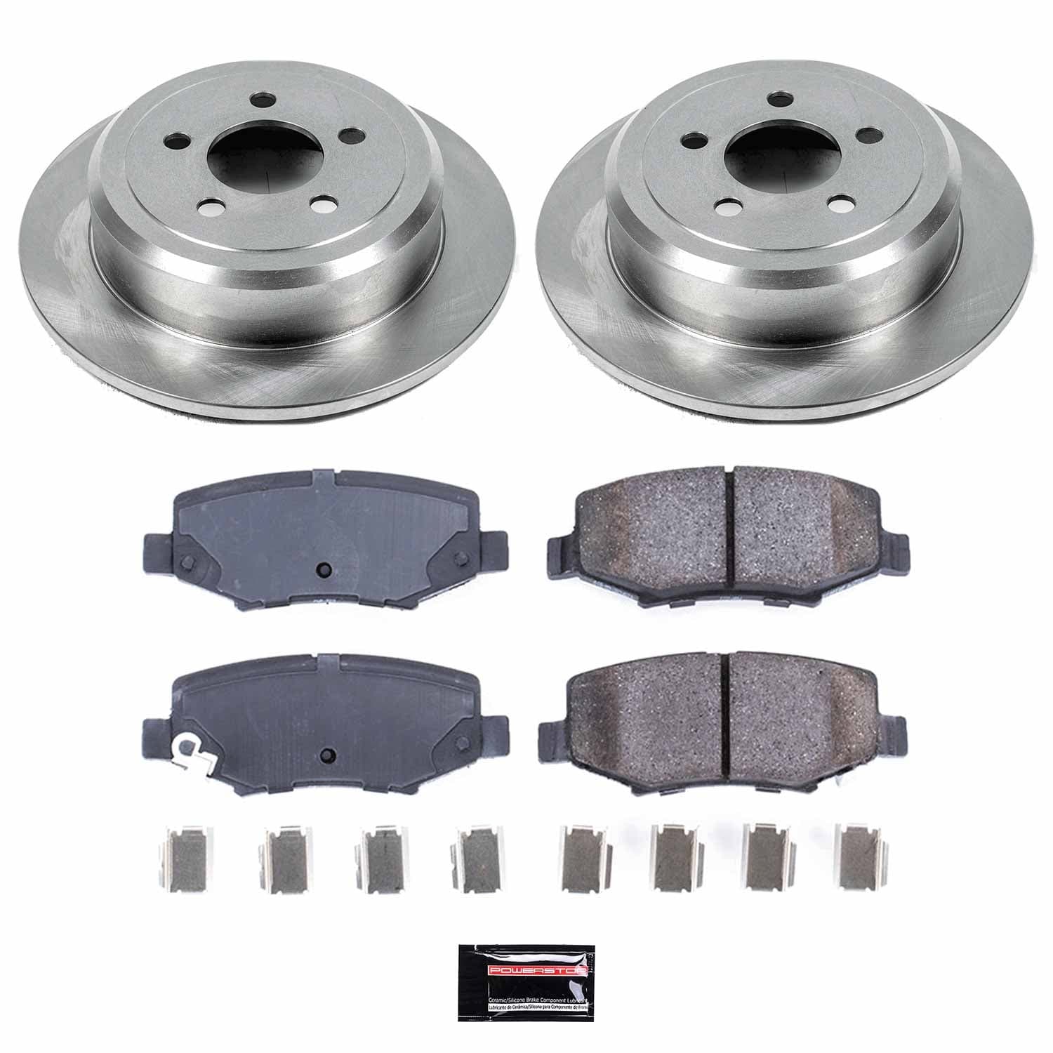 Power Stop - KOE3046 - Rear - Disc Brake Pad and Rotor Kit image 1
