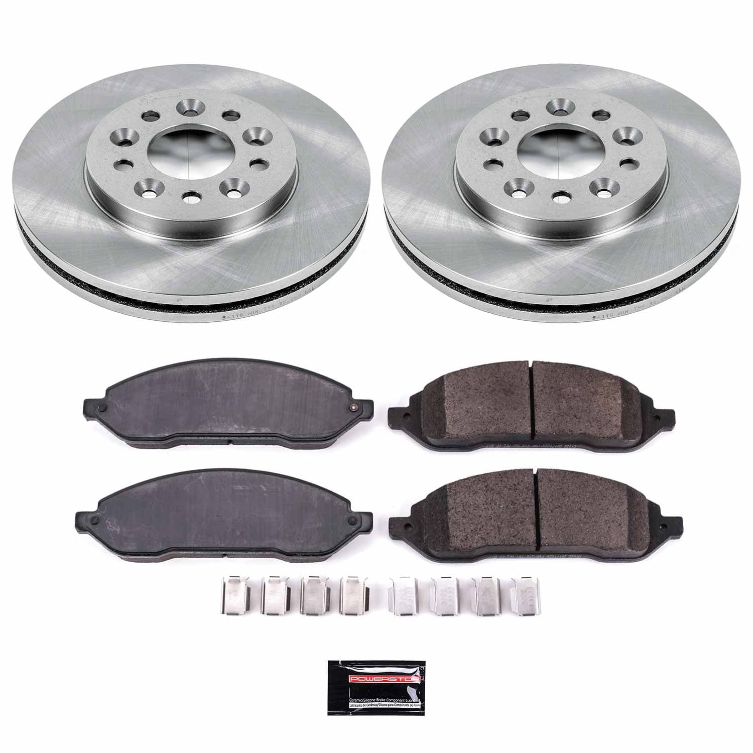 Power Stop - KOE3051 - Front - Disc Brake Pad and Rotor Kit image 1