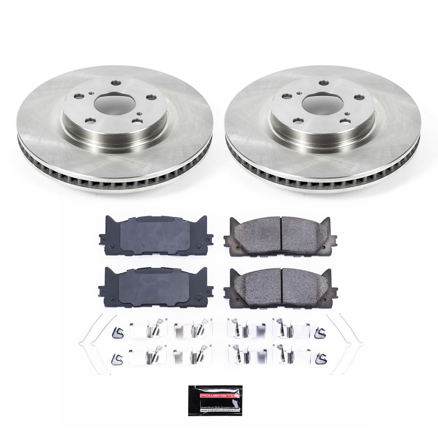 Power Stop - KOE3053 - Front - Disc Brake Pad and Rotor Kit image 1