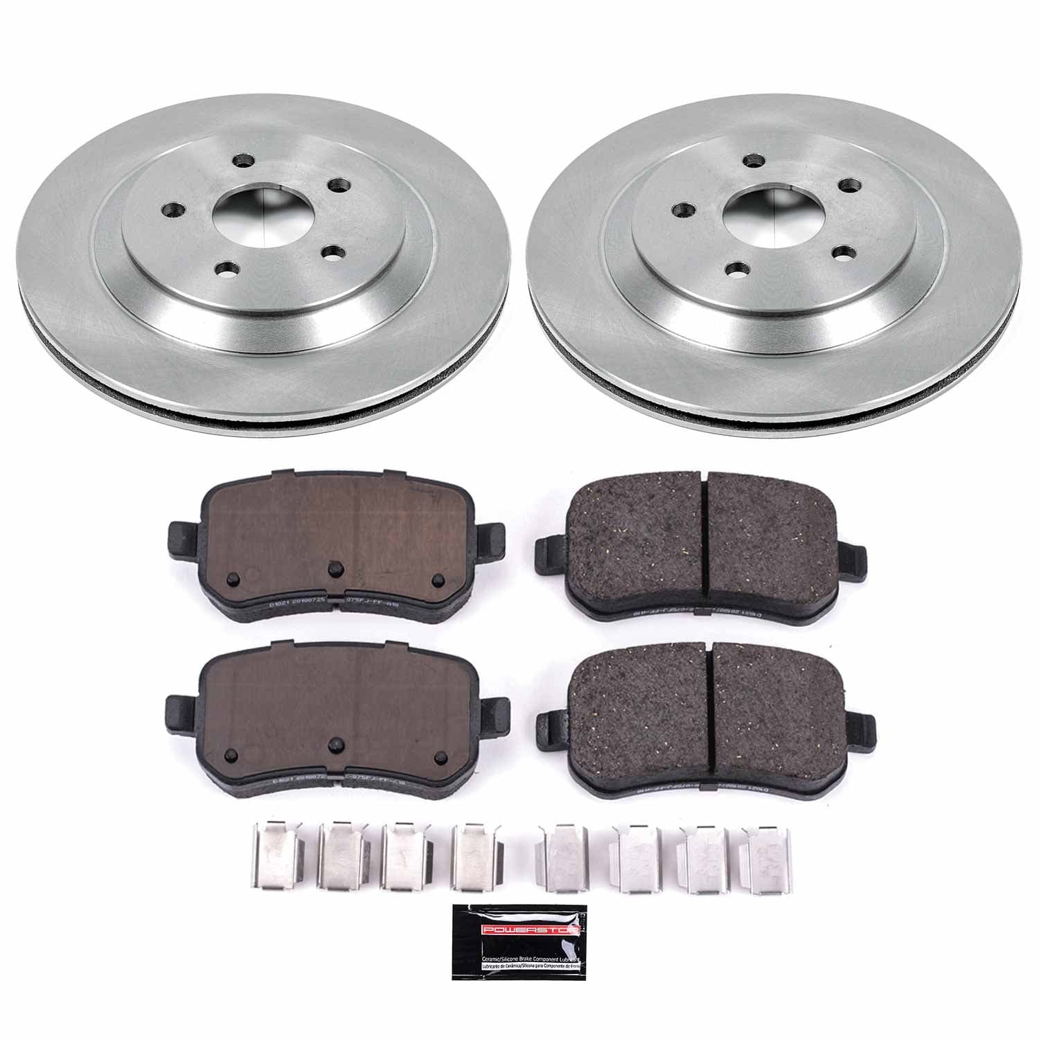Power Stop - KOE3061 - Rear - Disc Brake Pad and Rotor Kit image 1