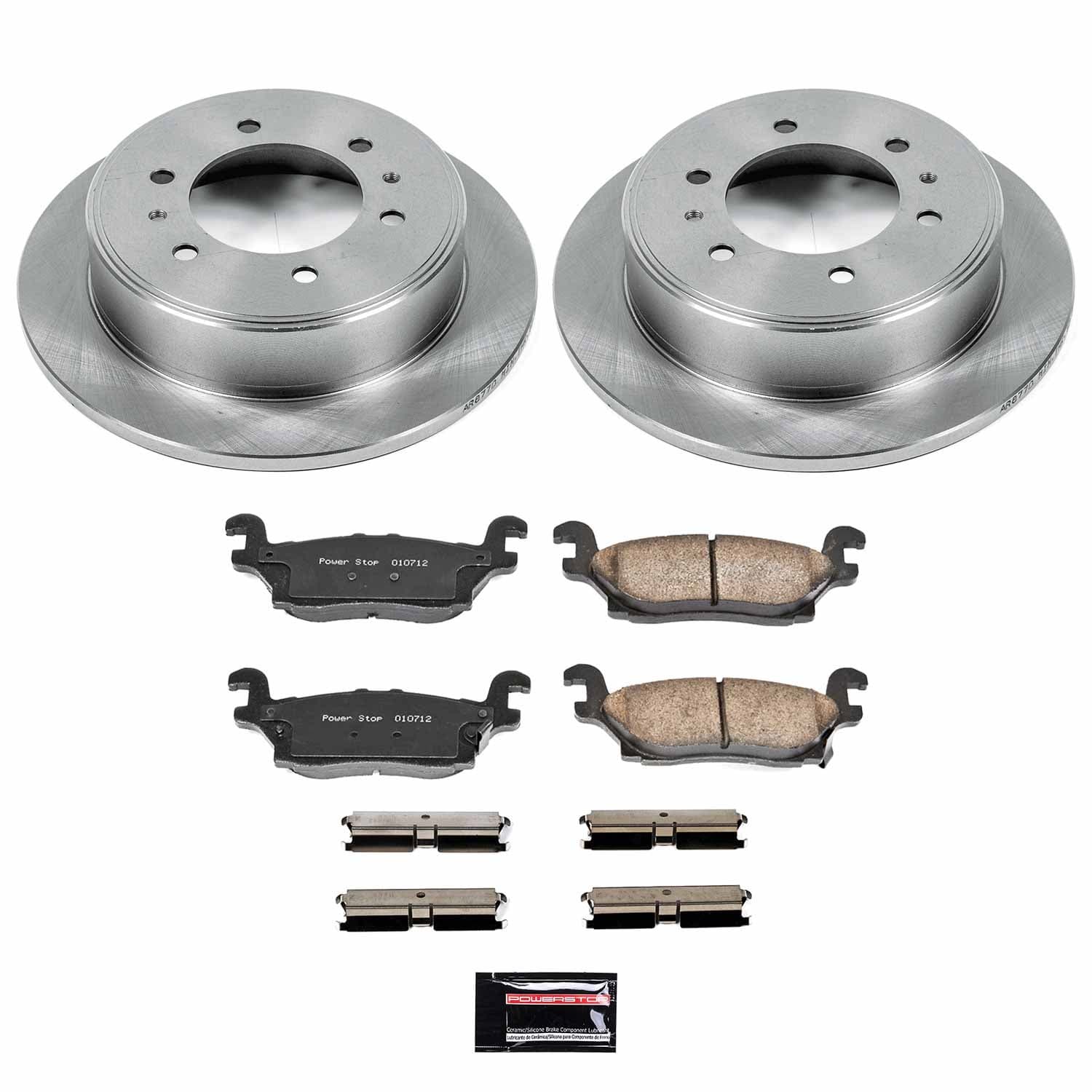 Power Stop - KOE3067 - Rear - Disc Brake Pad and Rotor Kit image 1