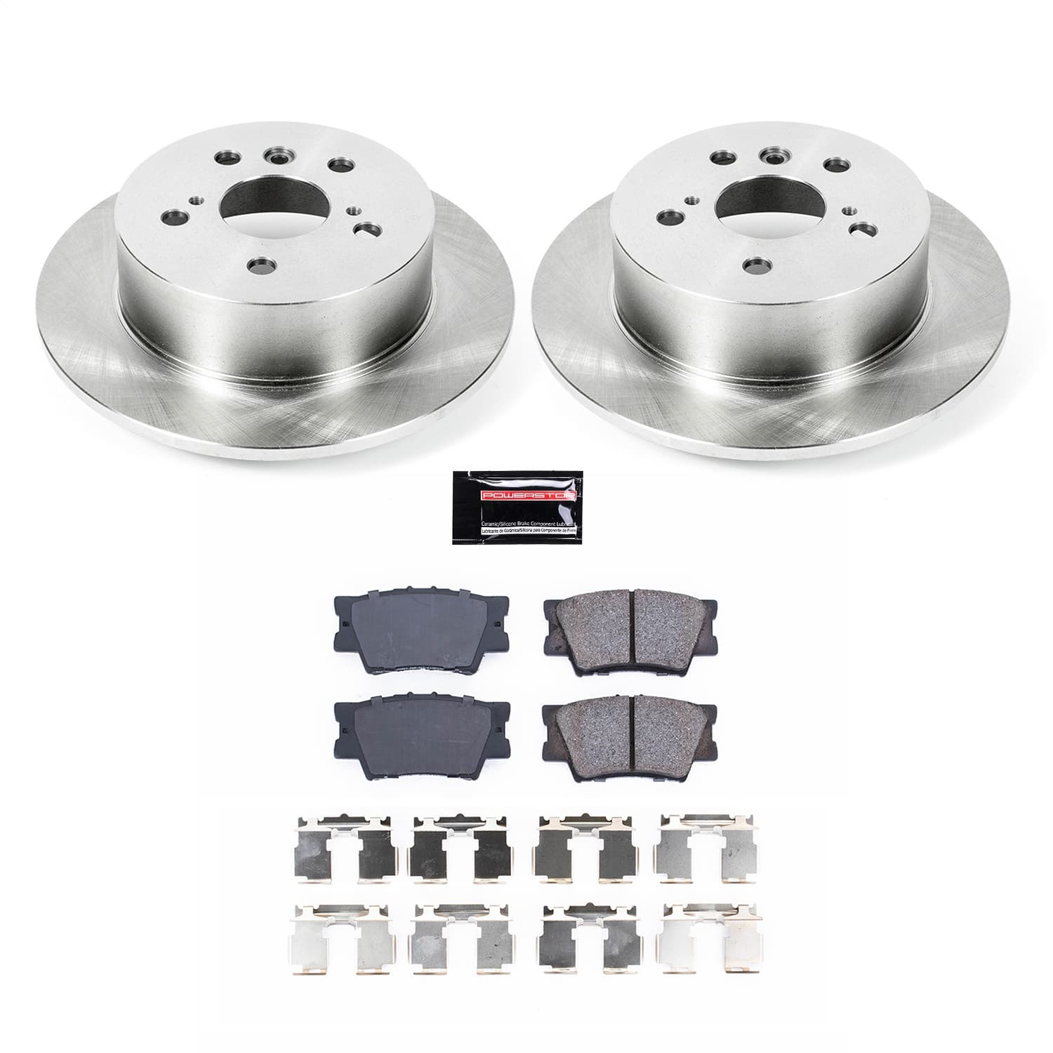 Power Stop - KOE3068 - Rear - Disc Brake Pad and Rotor Kit image 1