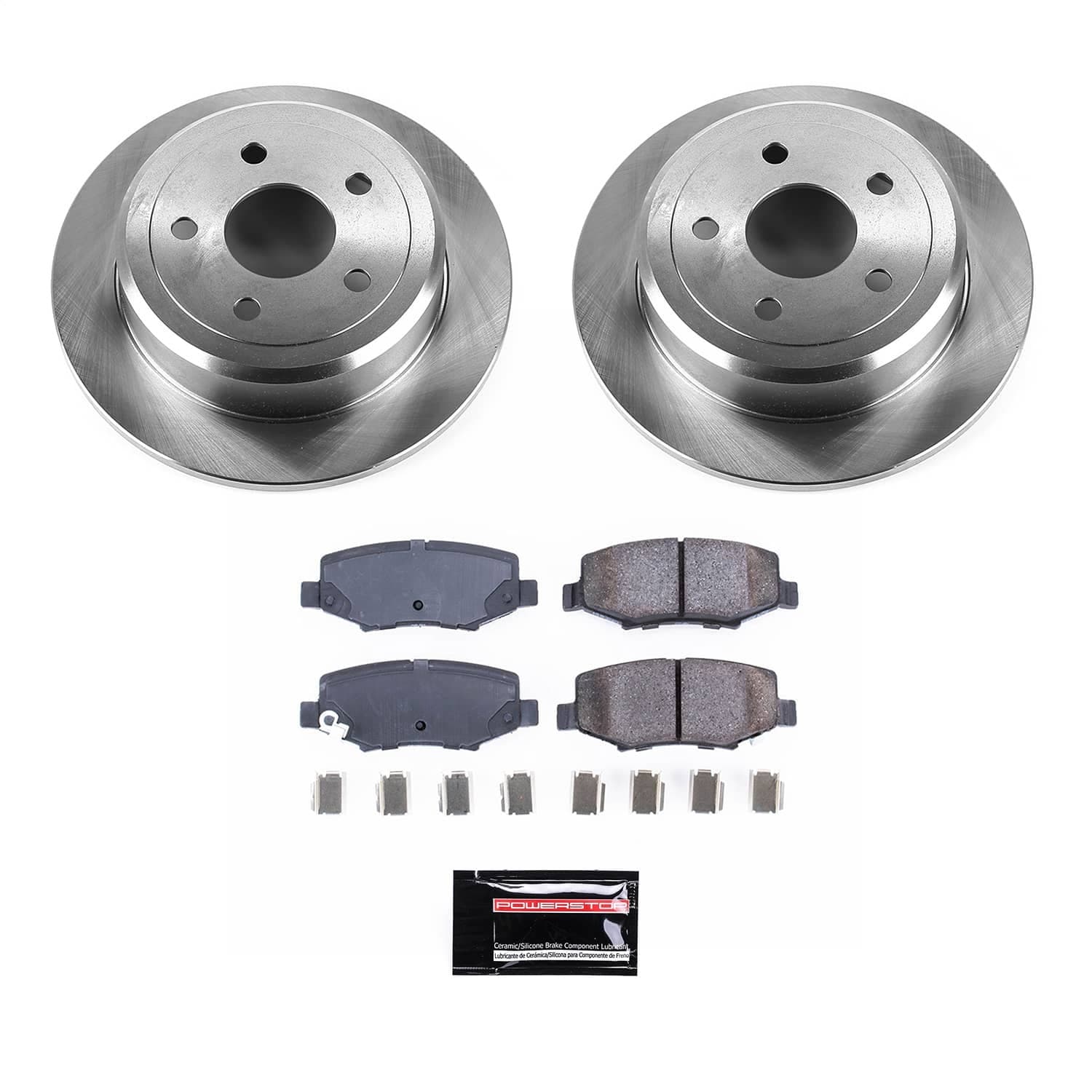 Power Stop - KOE3090 - Rear - Disc Brake Pad and Rotor Kit image 1