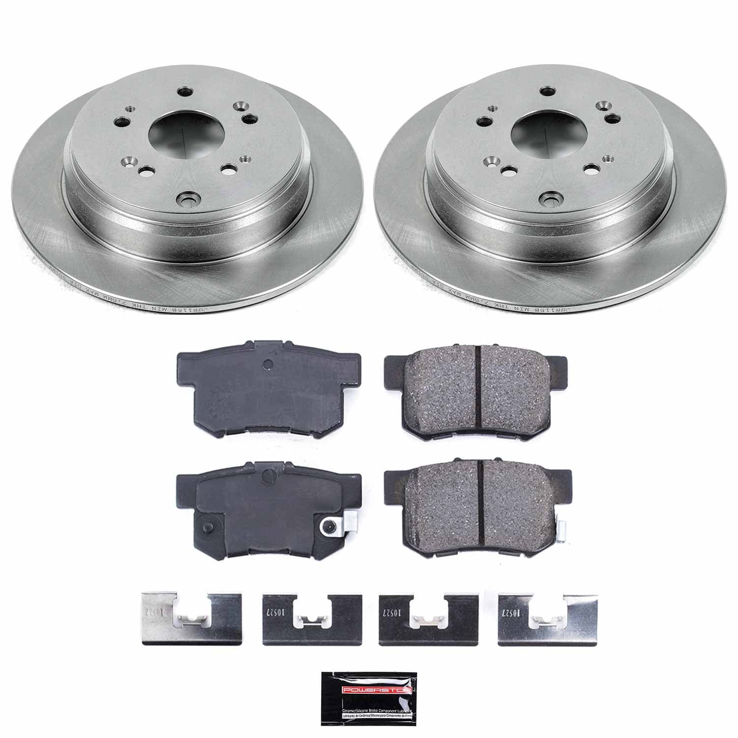 Power Stop - KOE3098 - Rear - Disc Brake Pad and Rotor Kit image 1