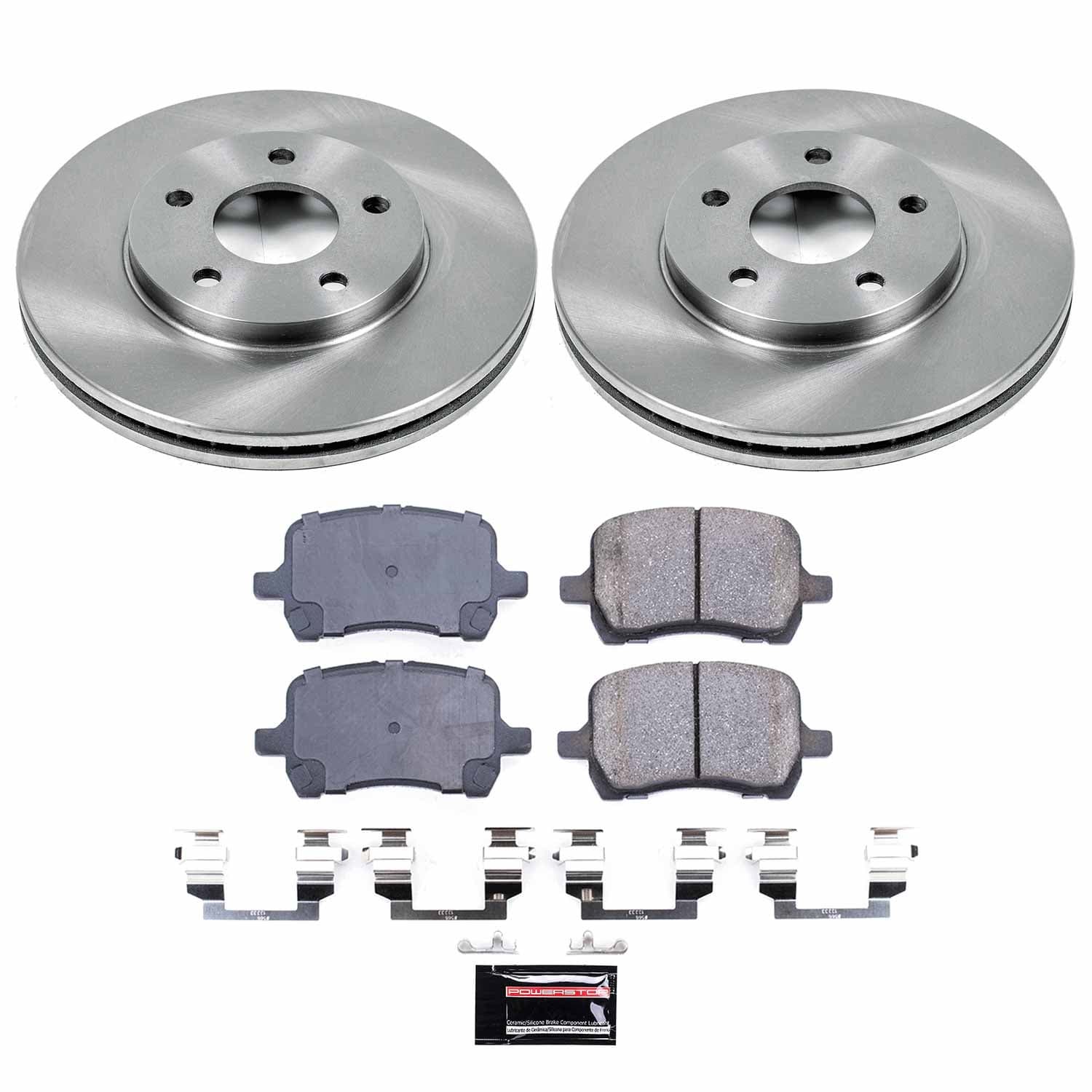 Power Stop - KOE3116 - Front - Disc Brake Pad and Rotor Kit image 1
