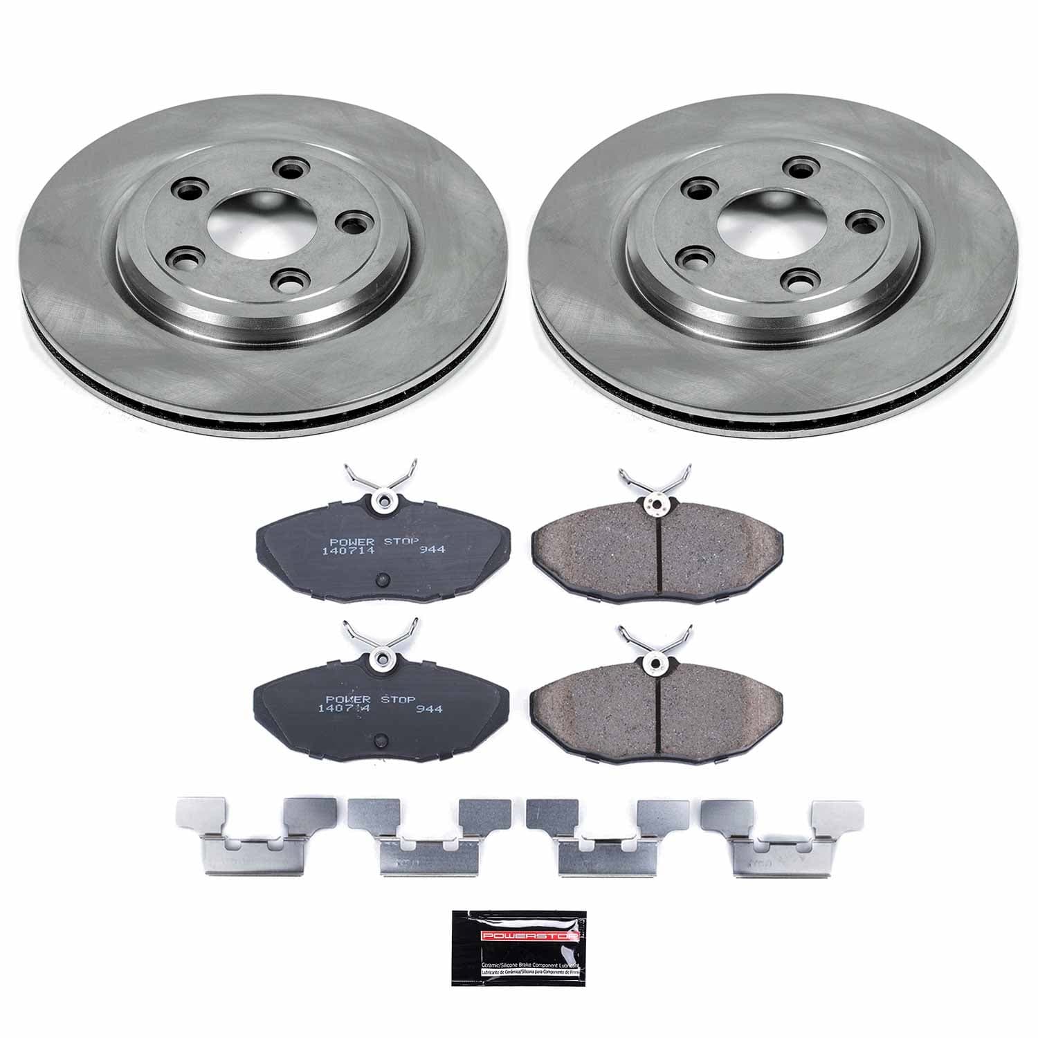 Power Stop - KOE3141 - Rear - Disc Brake Pad and Rotor Kit image 1