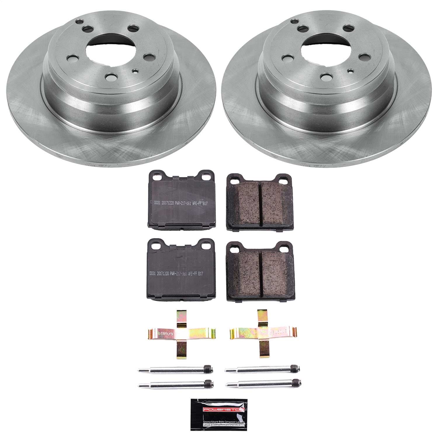 Power Stop - KOE3145 - Rear - Disc Brake Pad and Rotor Kit image 1