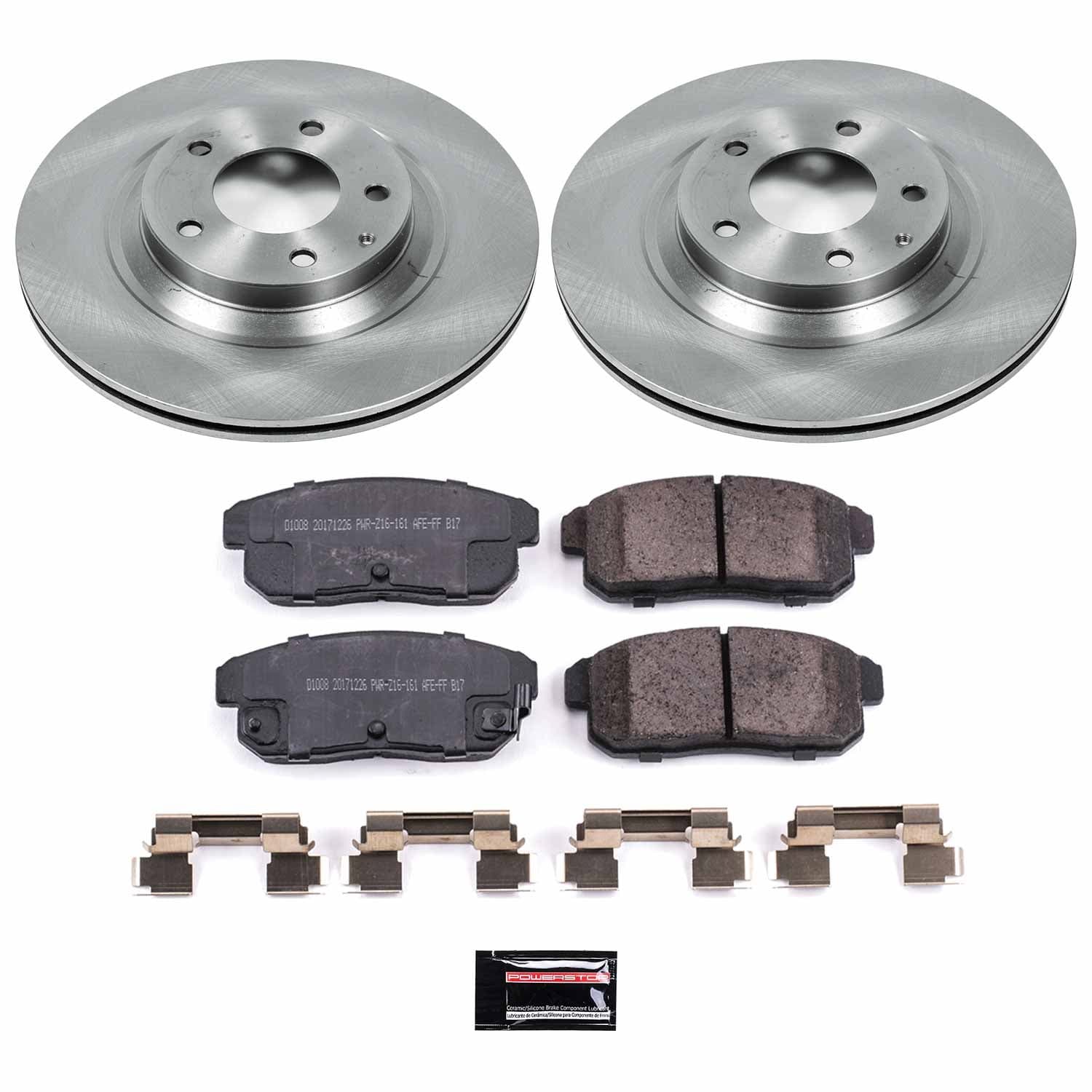 Power Stop - KOE3146 - Rear - Disc Brake Pad and Rotor Kit image 1