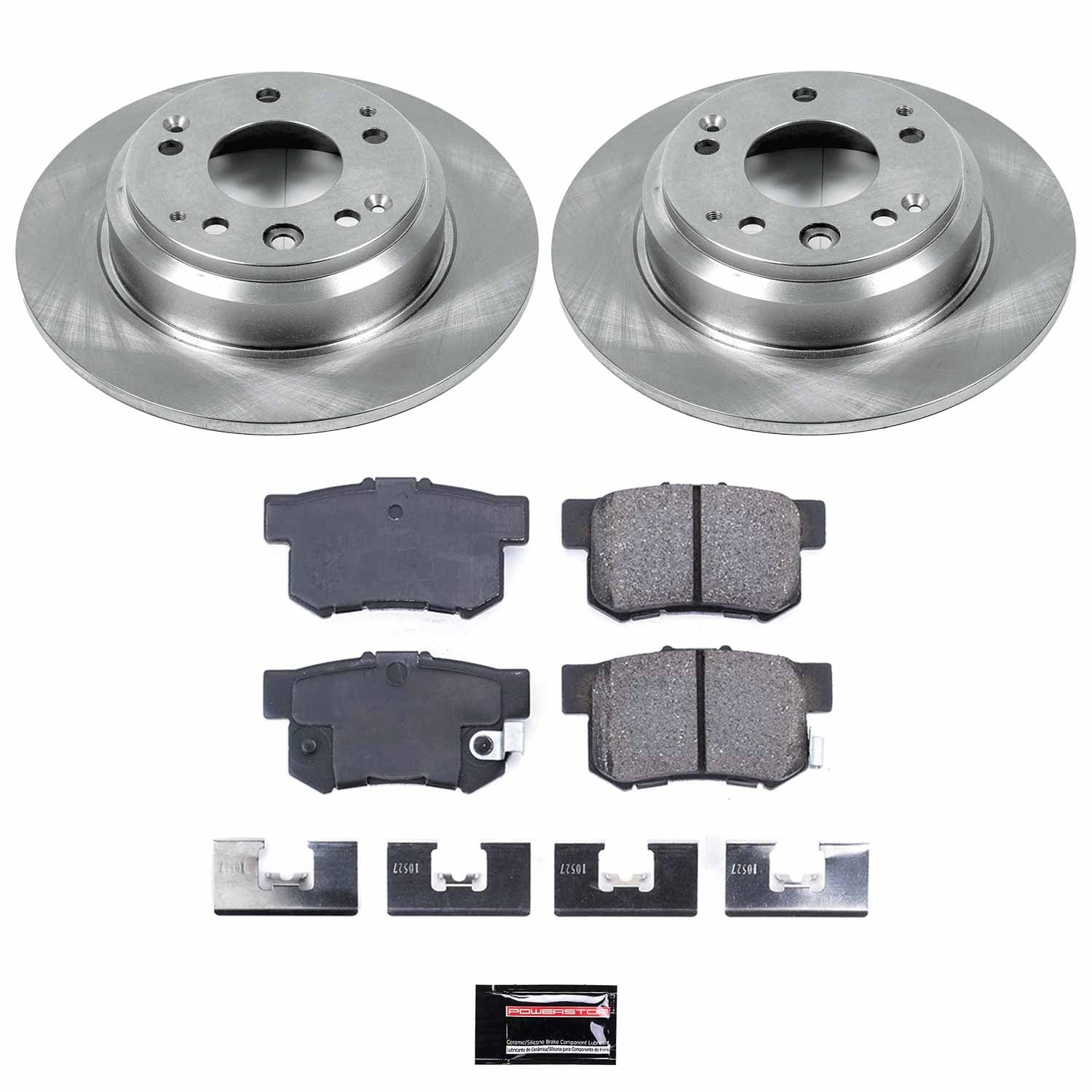 Power Stop - KOE3153 - Rear - Disc Brake Pad and Rotor Kit image 1