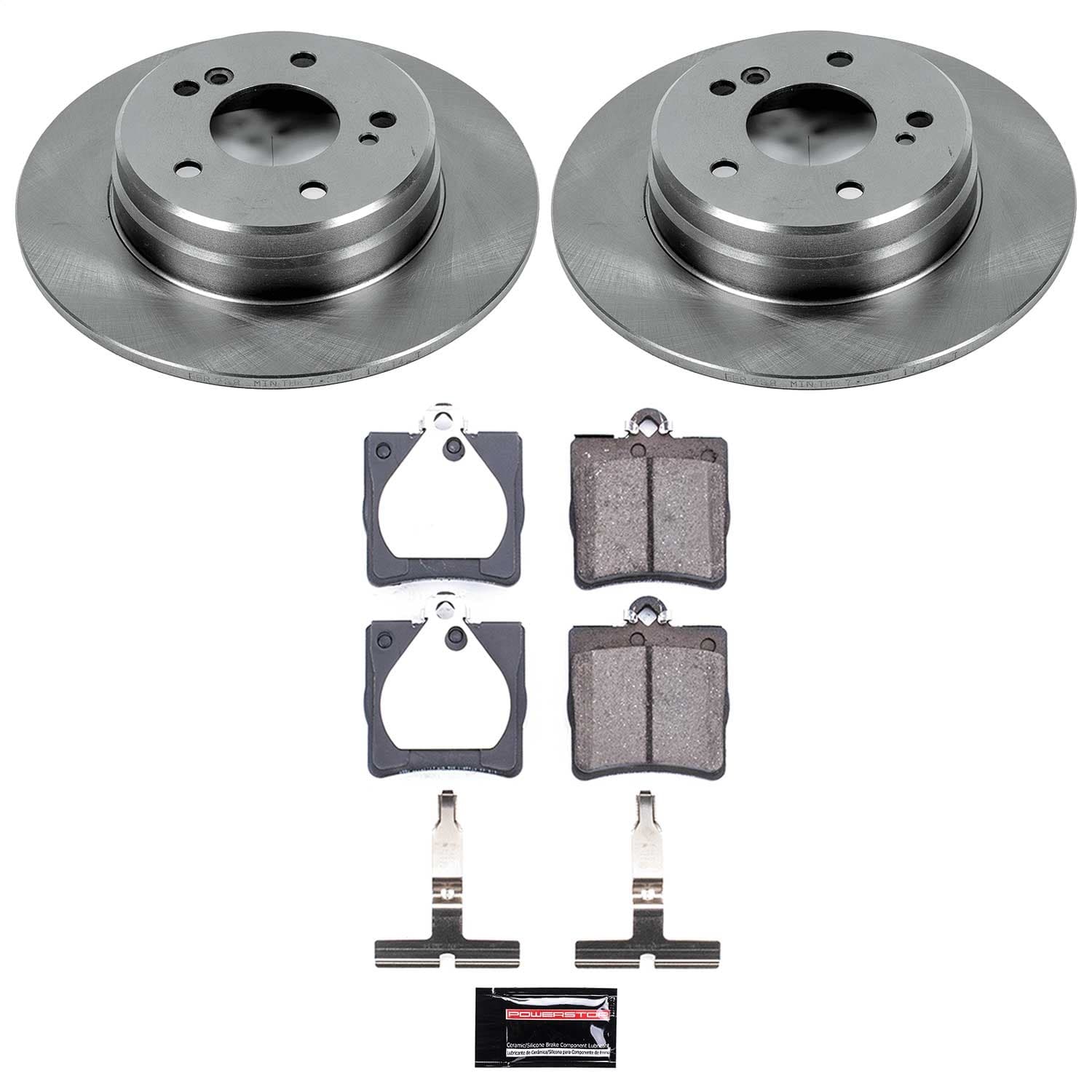Power Stop - KOE368 - Rear - Disc Brake Pad and Rotor Kit image 1