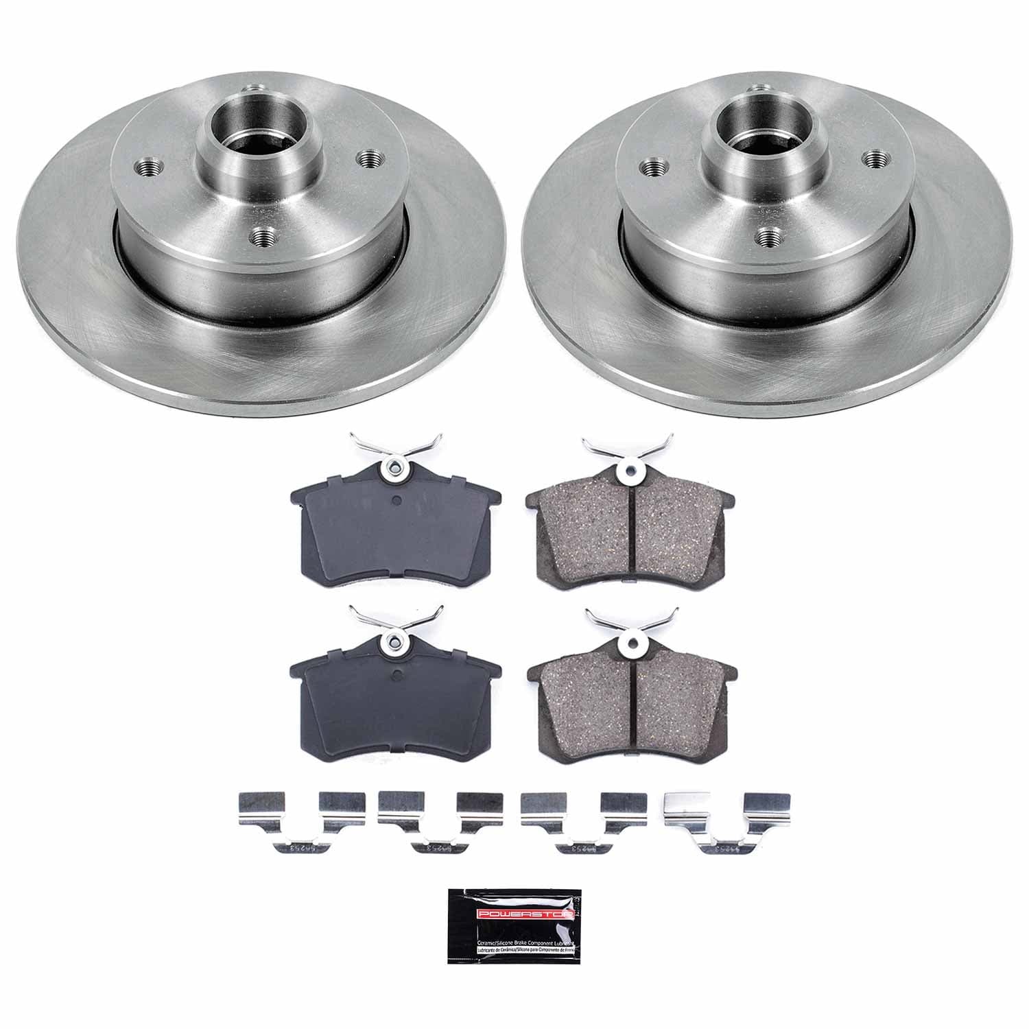 Power Stop - KOE369 - Rear - Disc Brake Pad and Rotor Kit image 1