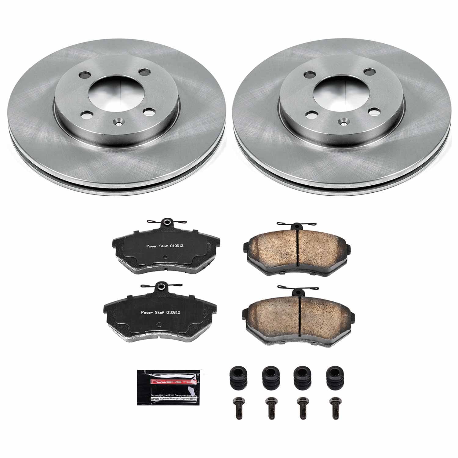 Power Stop - KOE374 - Front - Disc Brake Pad and Rotor Kit image 1