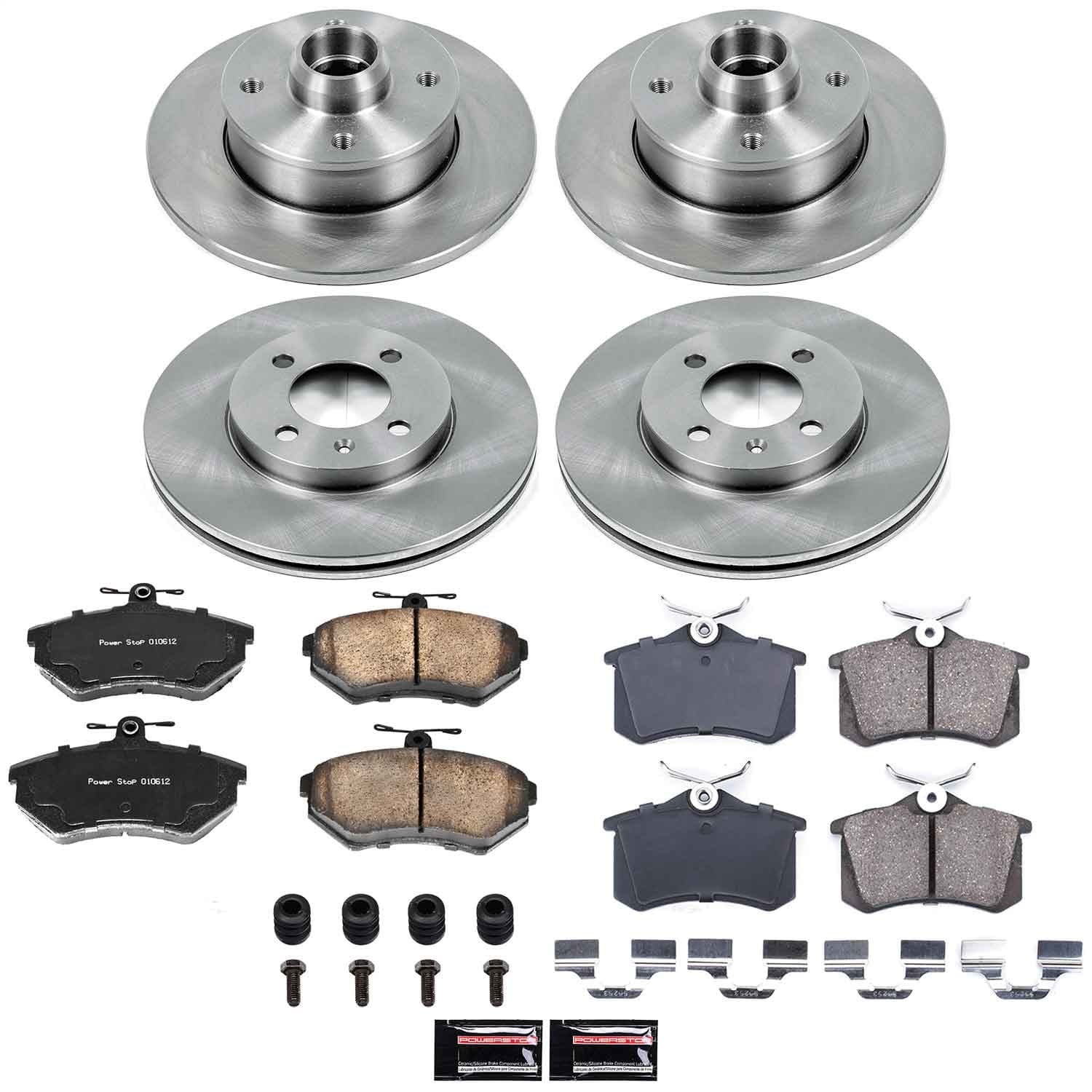 Power Stop - KOE375 - Front and Rear - Disc Brake Pad and Rotor Kit image 1