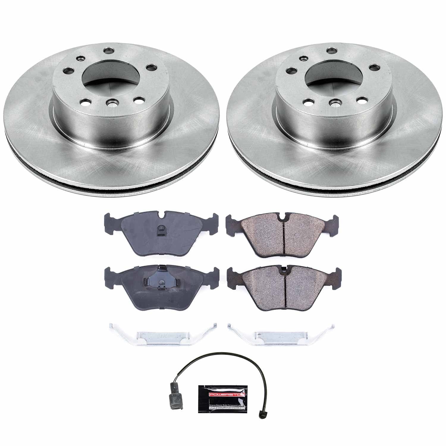 Power Stop - KOE390 - Front - Disc Brake Pad and Rotor Kit image 1