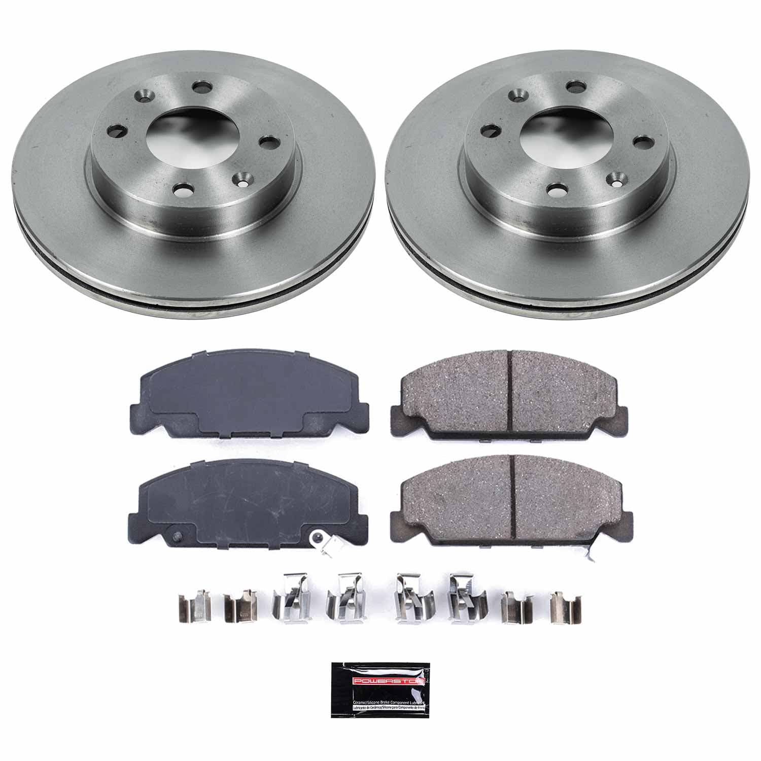 Power Stop - KOE398 - Front - Disc Brake Pad and Rotor Kit image 1
