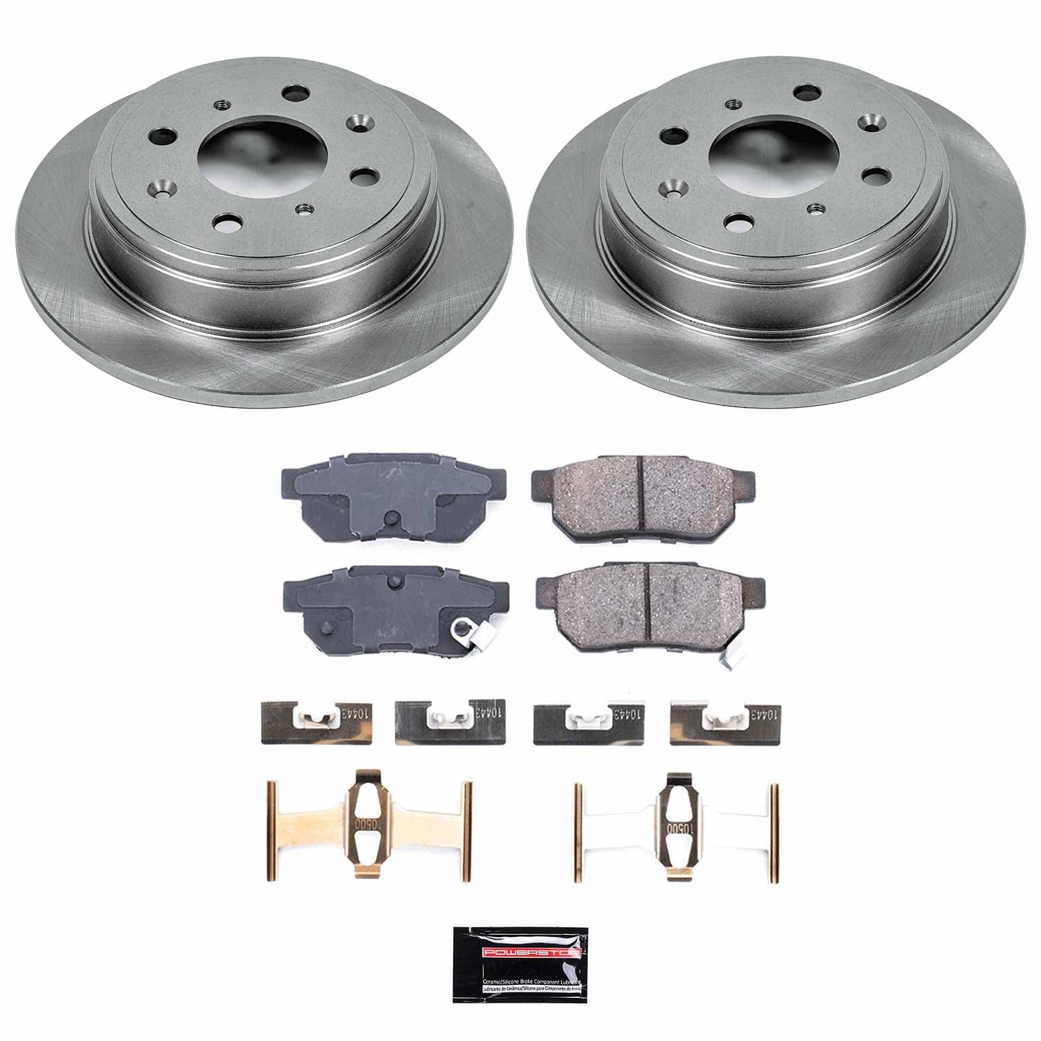 Power Stop - KOE408 - Rear - Disc Brake Pad and Rotor Kit image 1