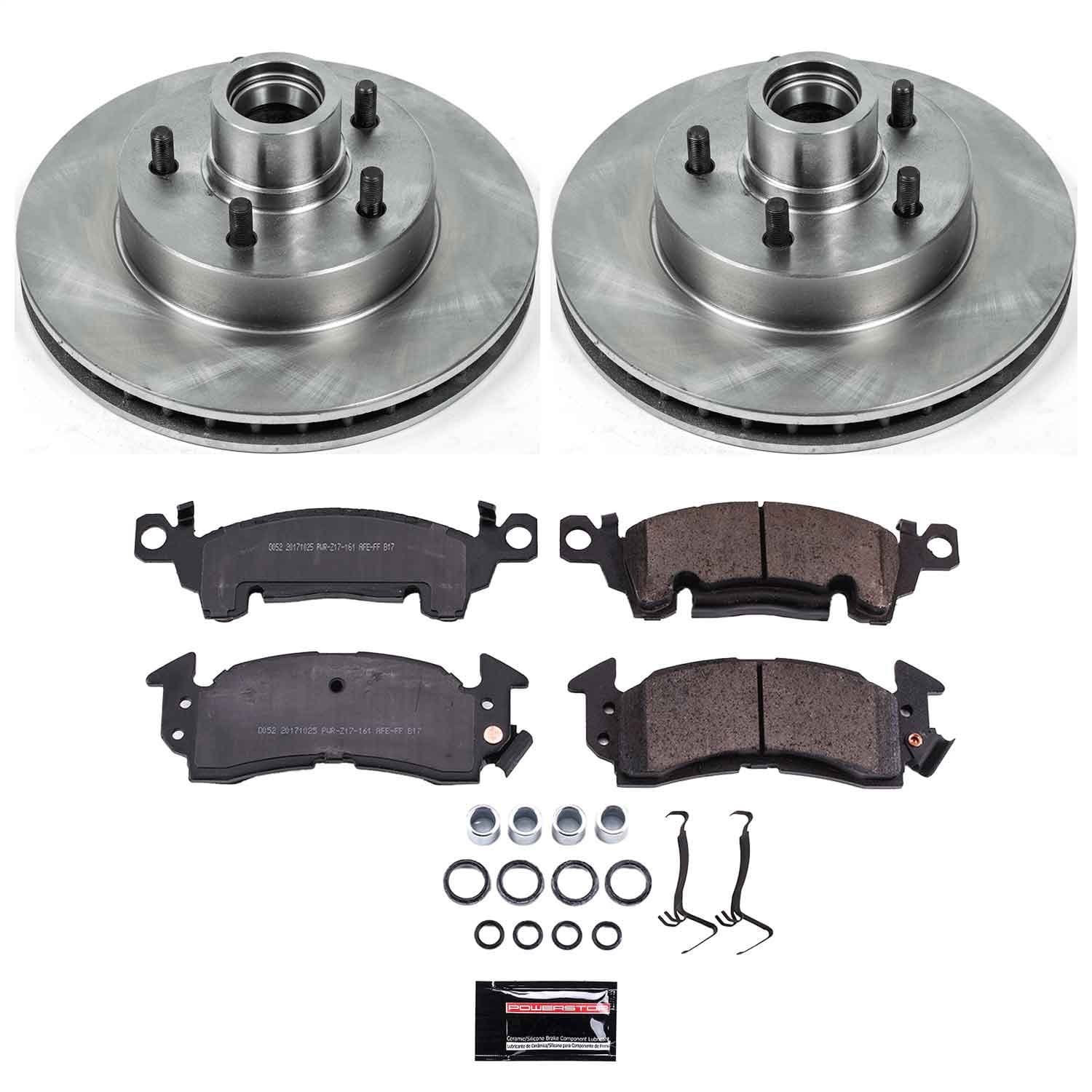 Power Stop - KOE4539 - Front - Disc Brake Pad and Rotor Kit image 1