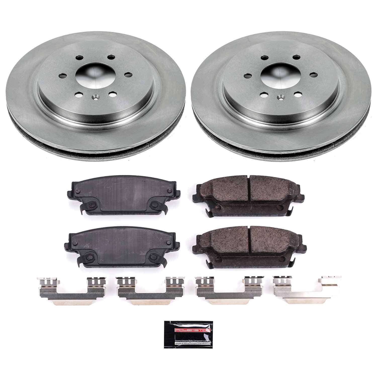 Power Stop - KOE4568 - Rear - Disc Brake Pad and Rotor Kit image 1