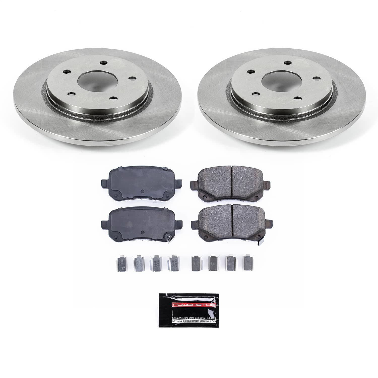 Power Stop - KOE4569 - Rear - Disc Brake Pad and Rotor Kit image 1