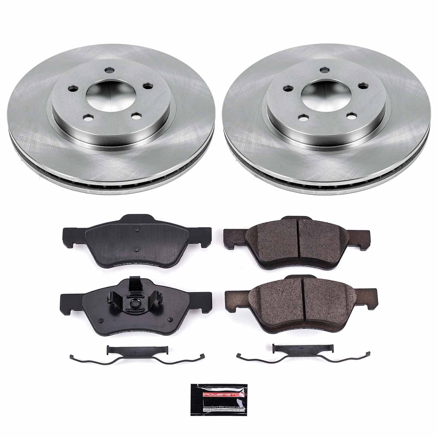 Power Stop - KOE4581 - Front - Disc Brake Pad and Rotor Kit image 1