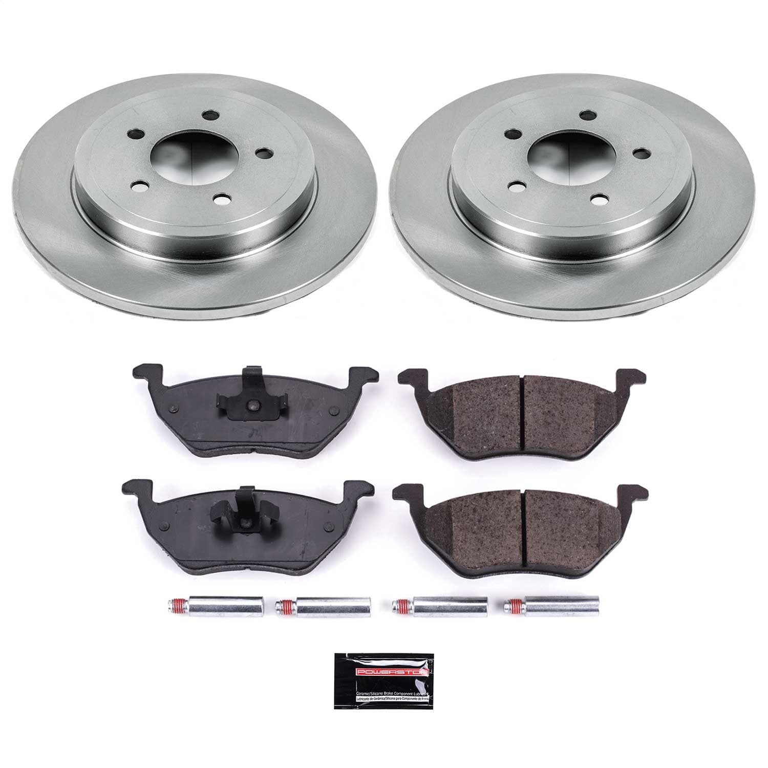 Power Stop - KOE4585 - Rear - Disc Brake Pad and Rotor Kit image 1