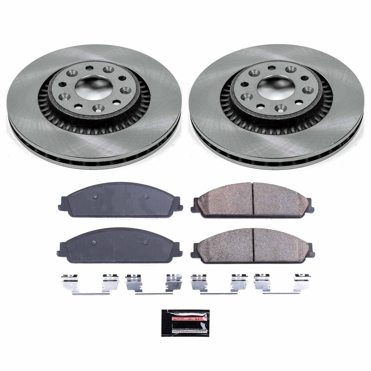 Power Stop - KOE4599 - Front - Disc Brake Pad and Rotor Kit image 1