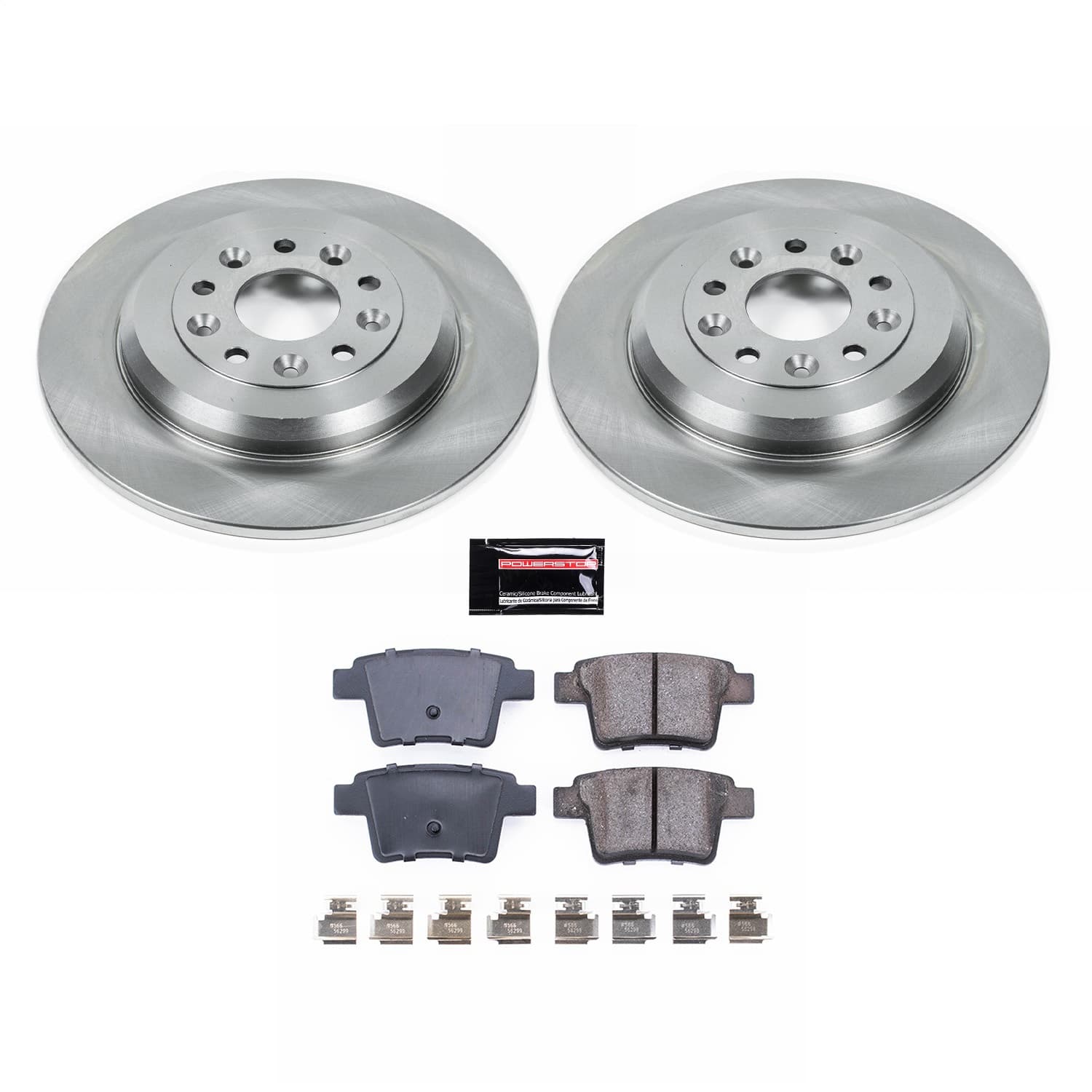 Power Stop - KOE4600 - Rear - Disc Brake Pad and Rotor Kit image 1